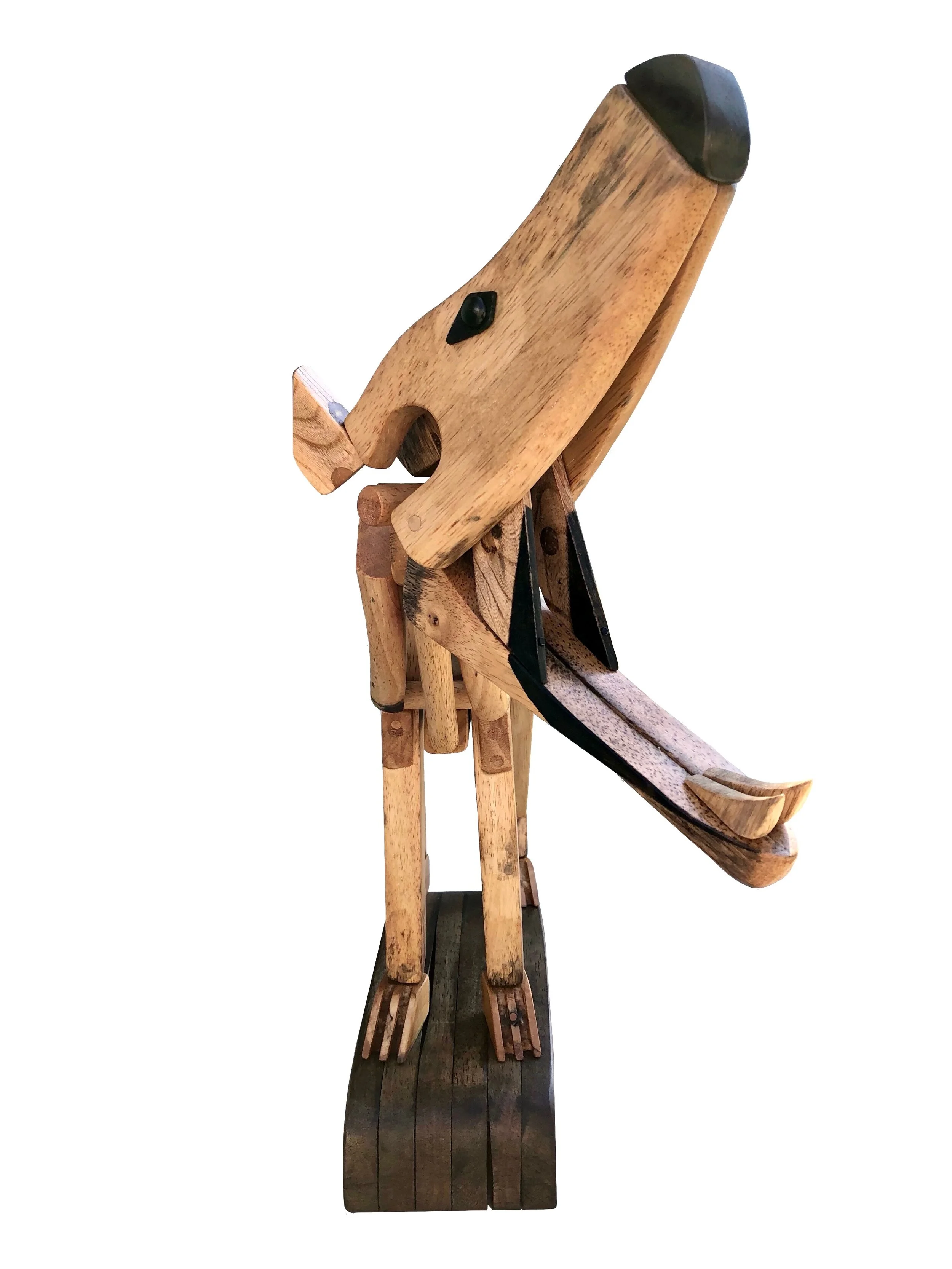    TASMANIAN TIGER     Length:  45” (114 cm)   Width:  10” (25.5 cm)   Height:  25” (63.5 cm) 