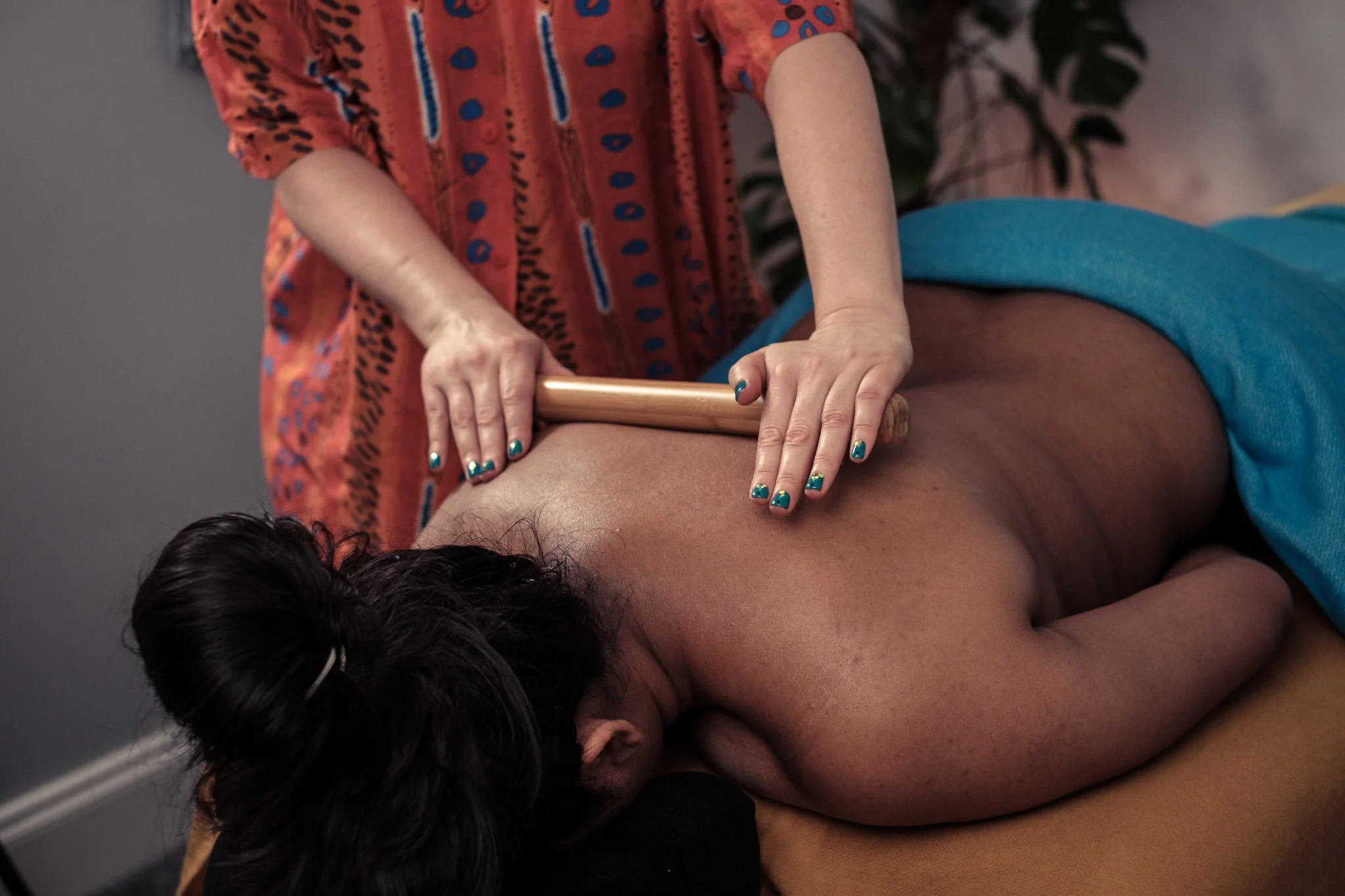 The ancient art of bamboo massage is great for reaching the deeper muscle fibres