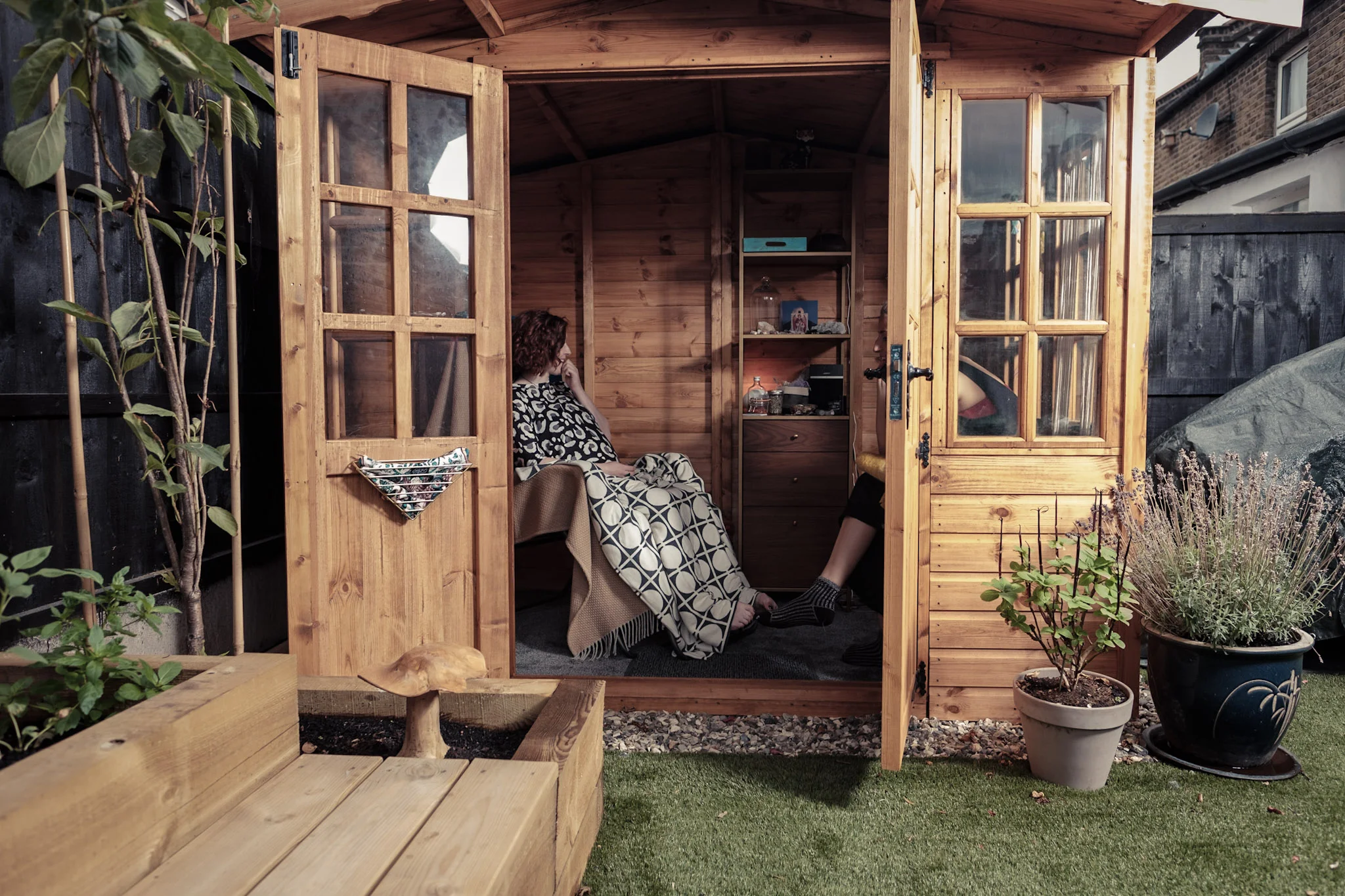 Reflexology treatment room in Leyton.