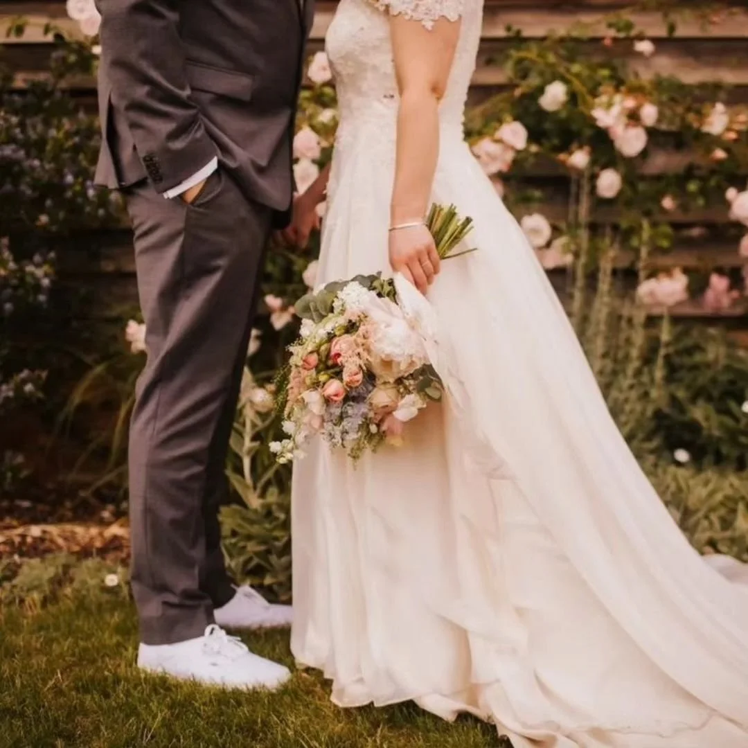 We are pleased to announce that we are offering a brand new service. 
Our AfterCare package includes repairs to your wedding dress, dry cleaning, and forever storage packaging, alongside one of our signature bridal sketches of your dress. 
Costing ju