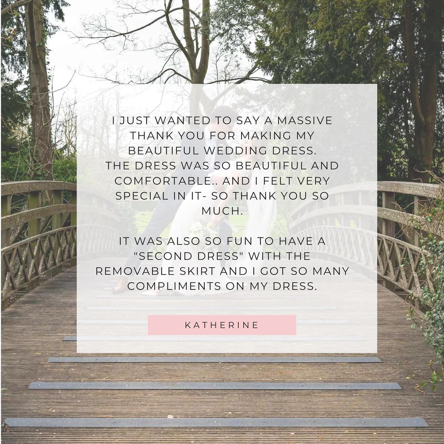 Thank you Katherine for this review! 🩶 We love seeing the photos of your special day!
#bride2024 #bride2025 #bespokebridalwear