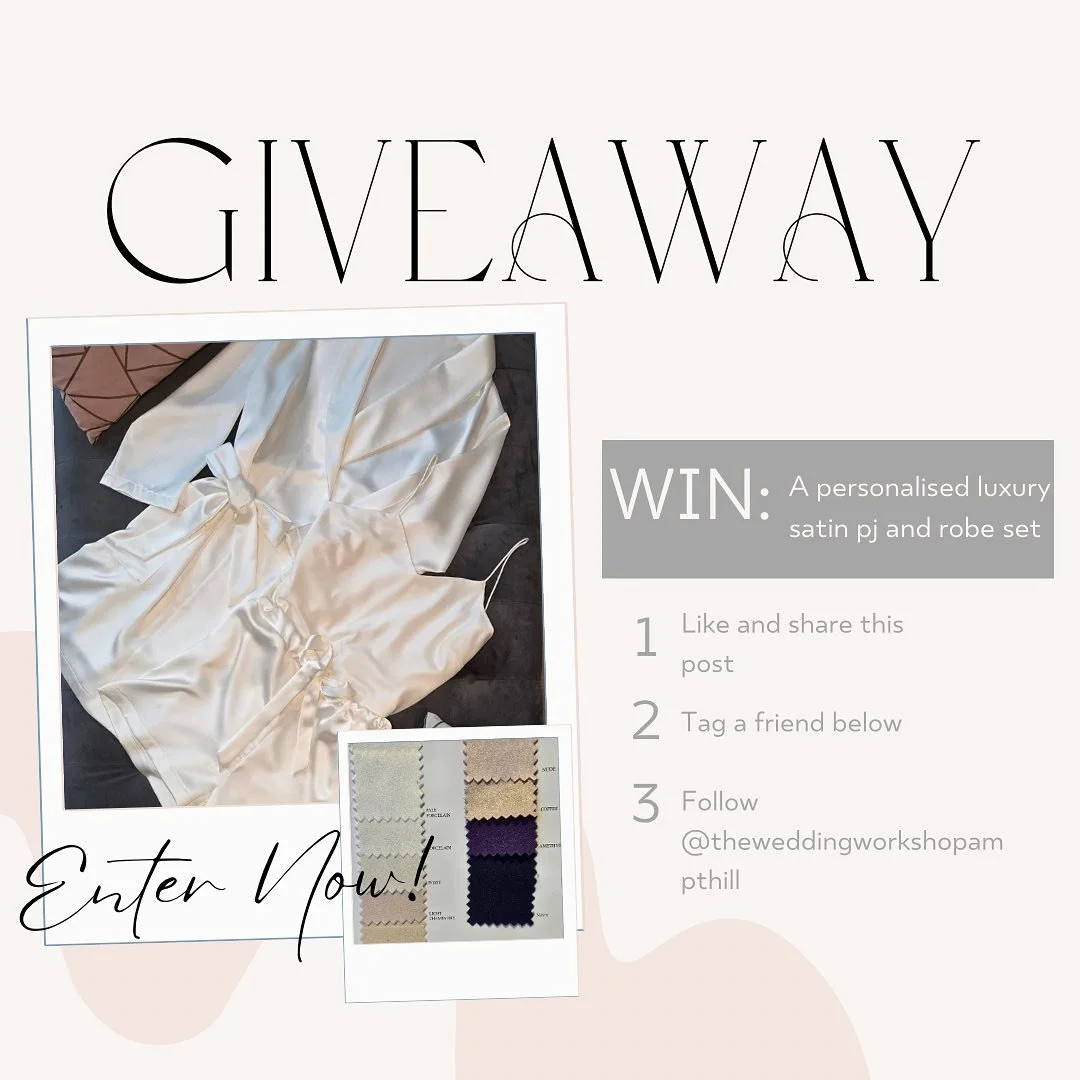 ✨ GIVEAWAY TIME! ✨

To celebrate the launch of our new made to order loungewear range, we&rsquo;re giving one lucky winner the chance to win a luxury personalised satin PJ and robe set &mdash; because who doesn&rsquo;t love a little extra elegance in