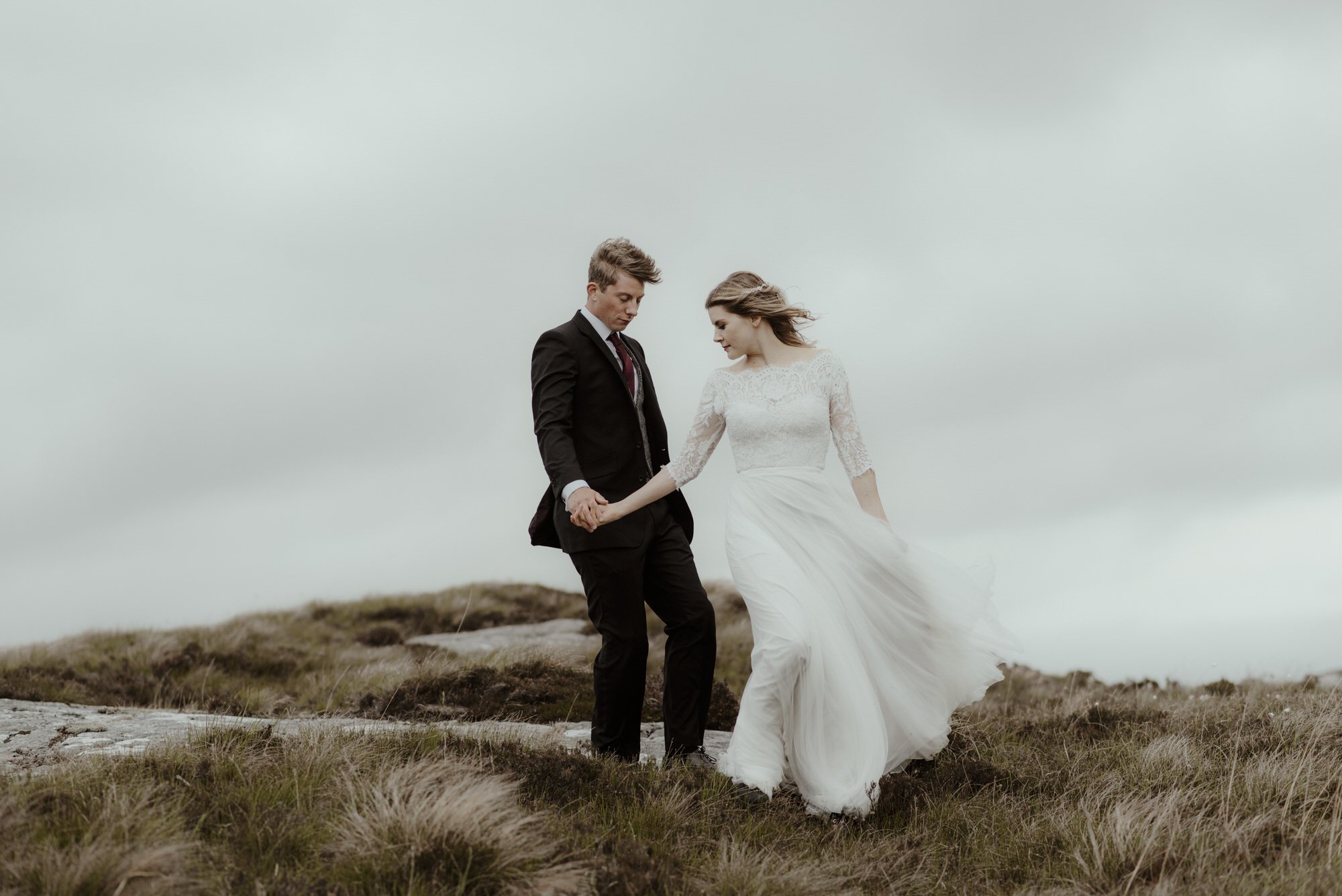 modern Scottish wedding