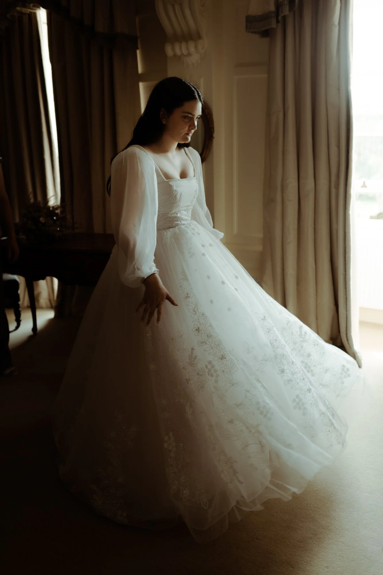 hand made wedding dress