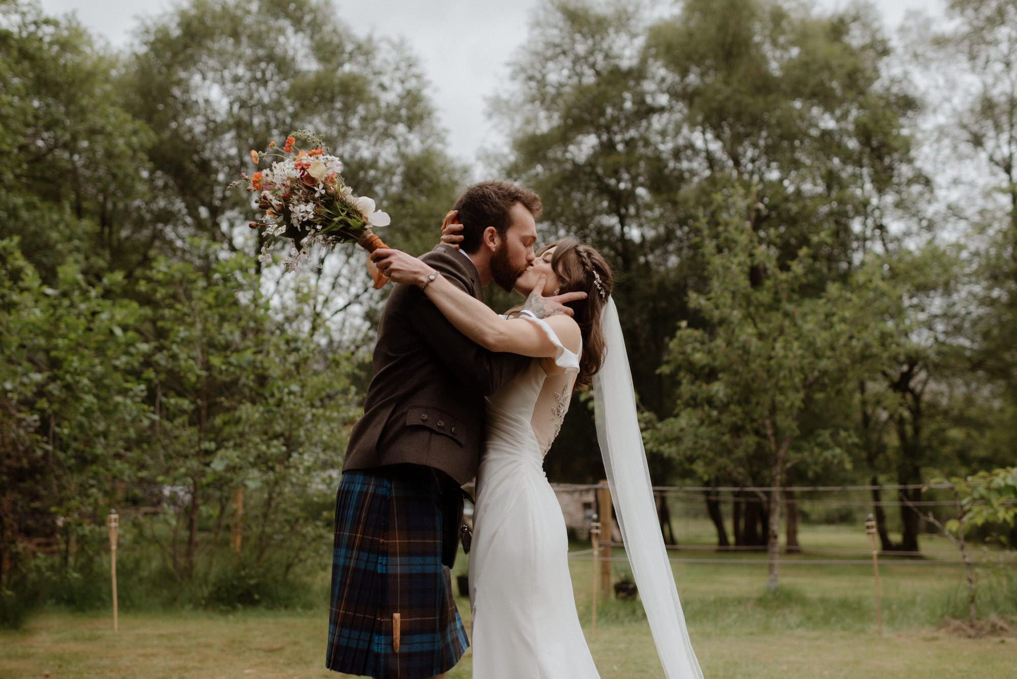 Garden Wedding Glencoe Scotland