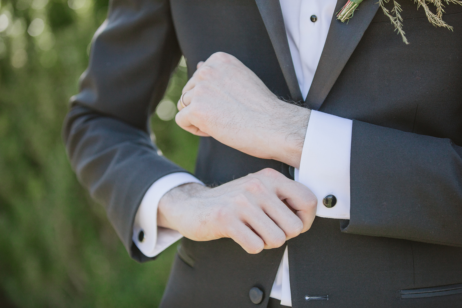  Classic Black Tux for the groom from Formally Modern Tuxedo 