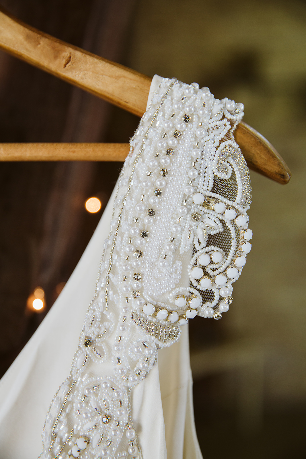 Vintage Wedding Dress Beading on Anna Campbell Wedding Dress