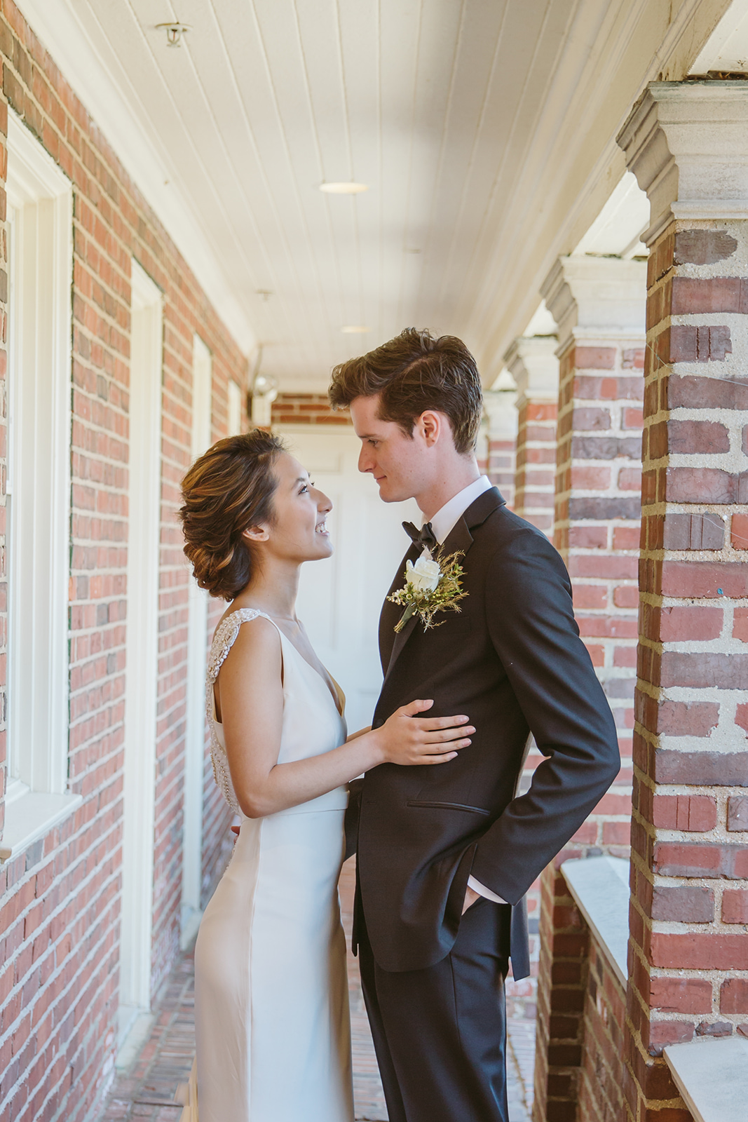 Intimate wedding portrait