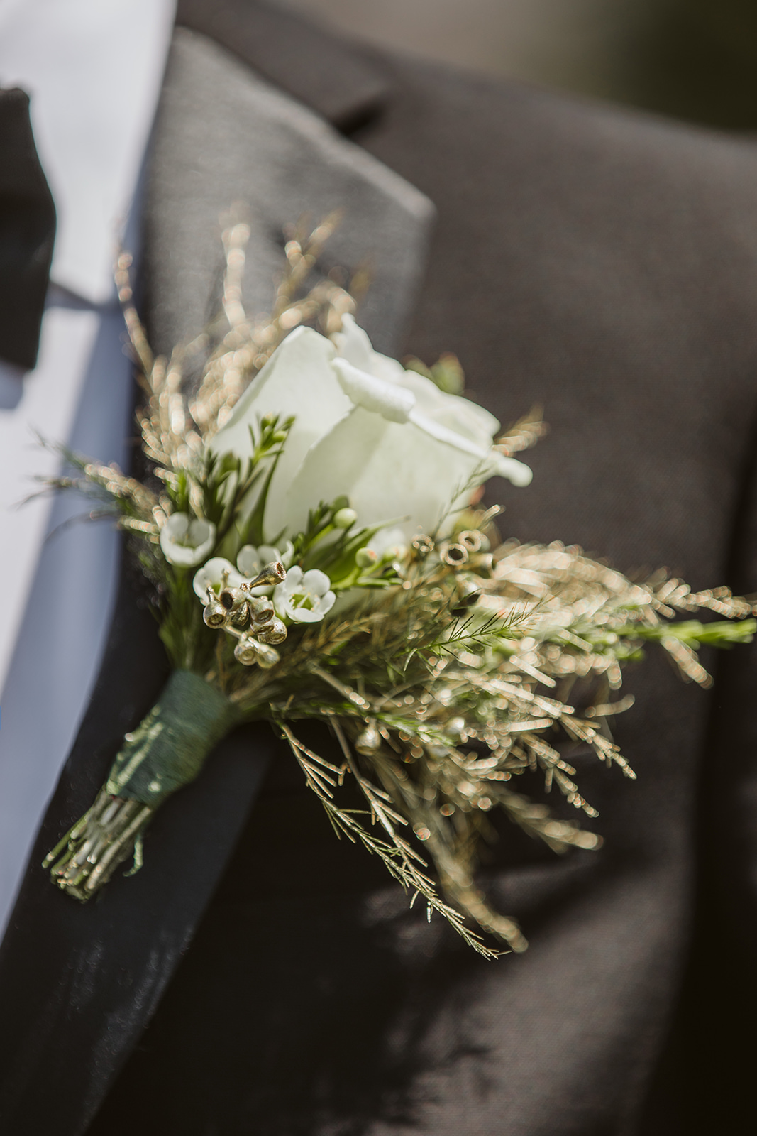 White Rose boutonniere