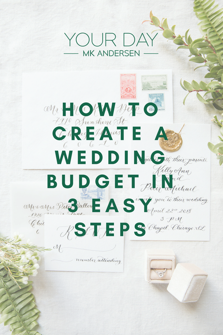 How to create a wedding budget in 3 easy steps