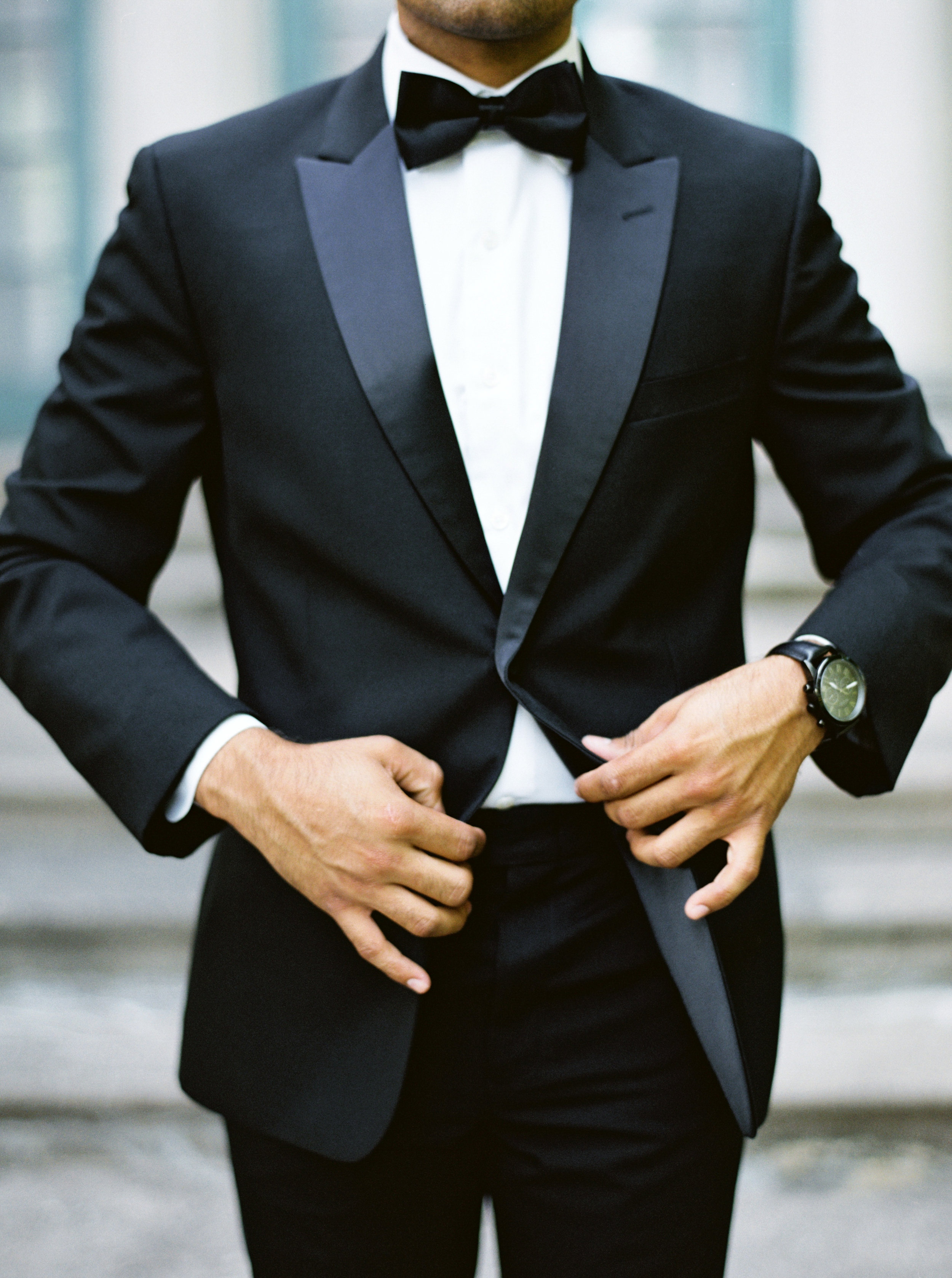 Classic Black tux for wedding 