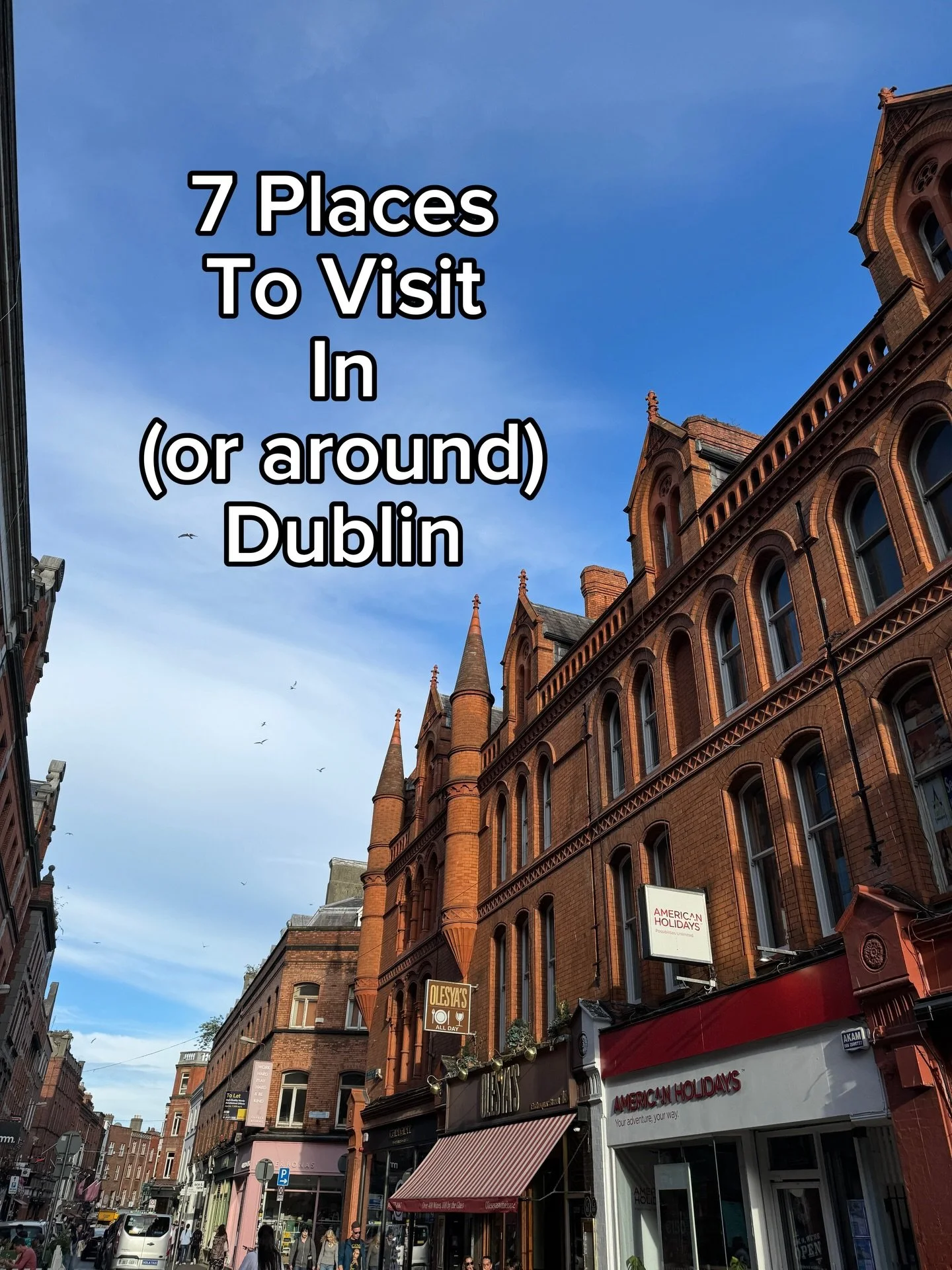 7 places in (or around) Dublin to Visit this year ☘️

✨Skerries - a cute coastal town just 45 minutes from Dublin. Get a pint in Stoop Your Head, sauna just by the sea, grab ice cream and watch sailboats go by!

✨Ticknock Hike - Gorgeous views from t