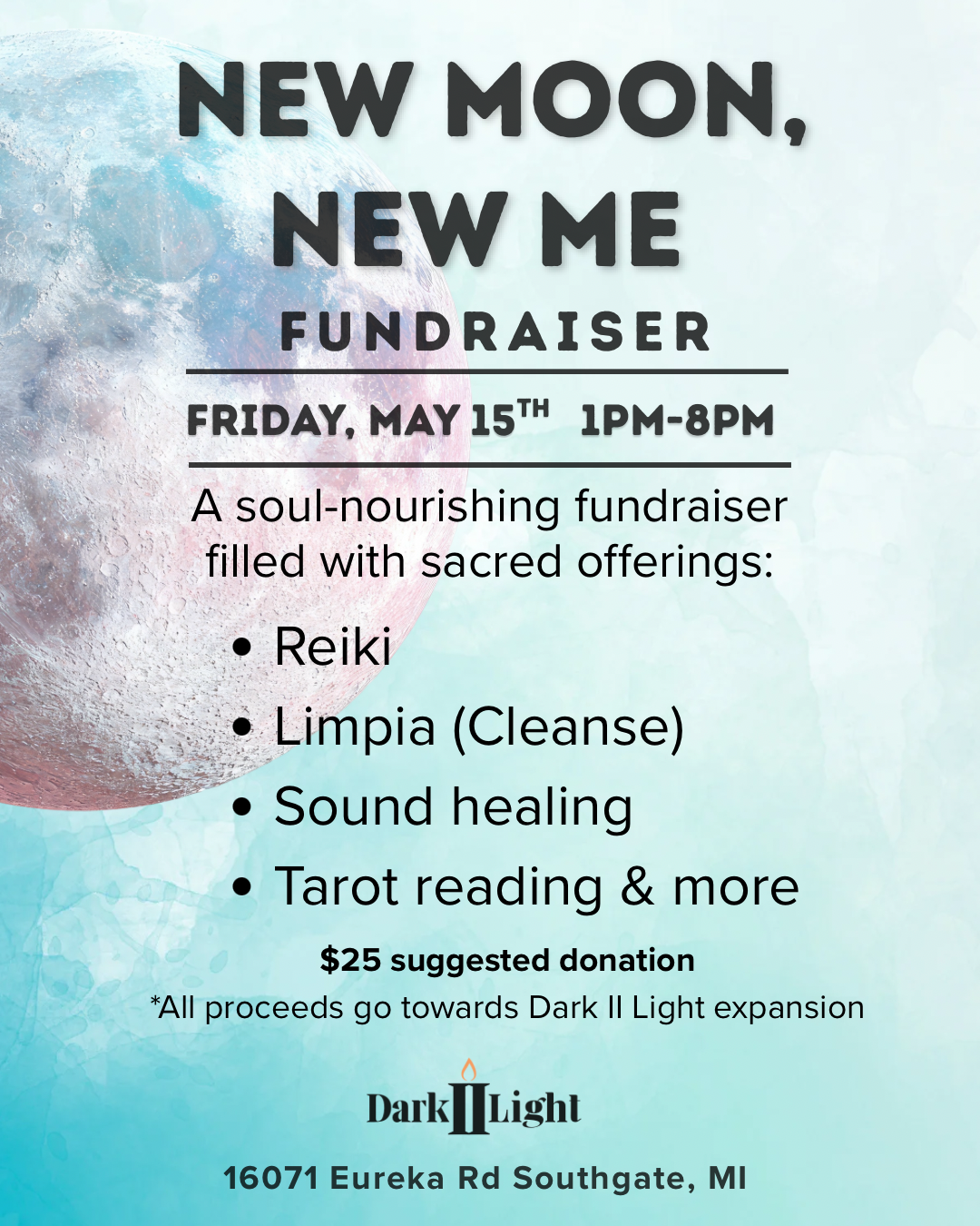 New Moon, New Me - Fundraiser