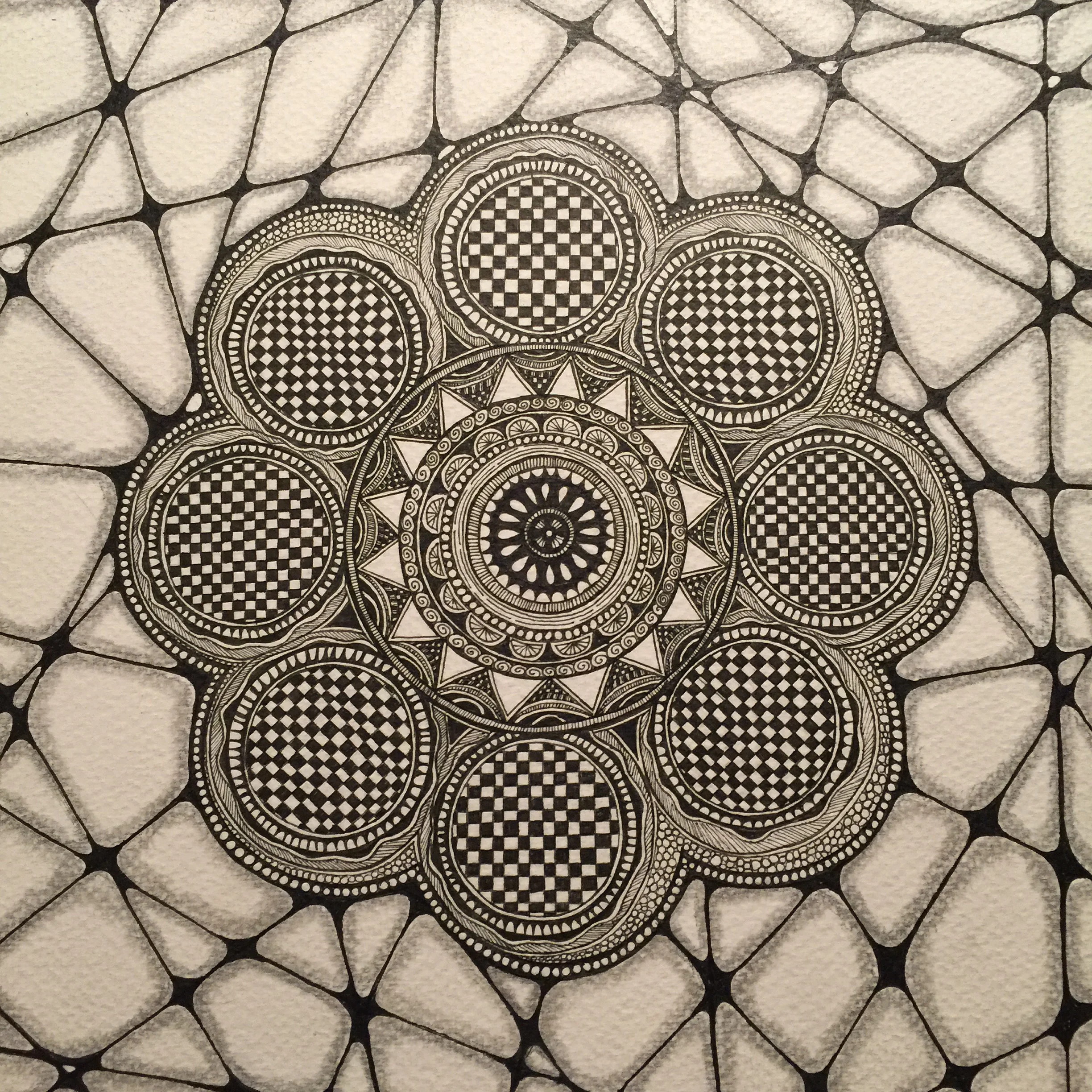 Black &amp; White Mandala-3