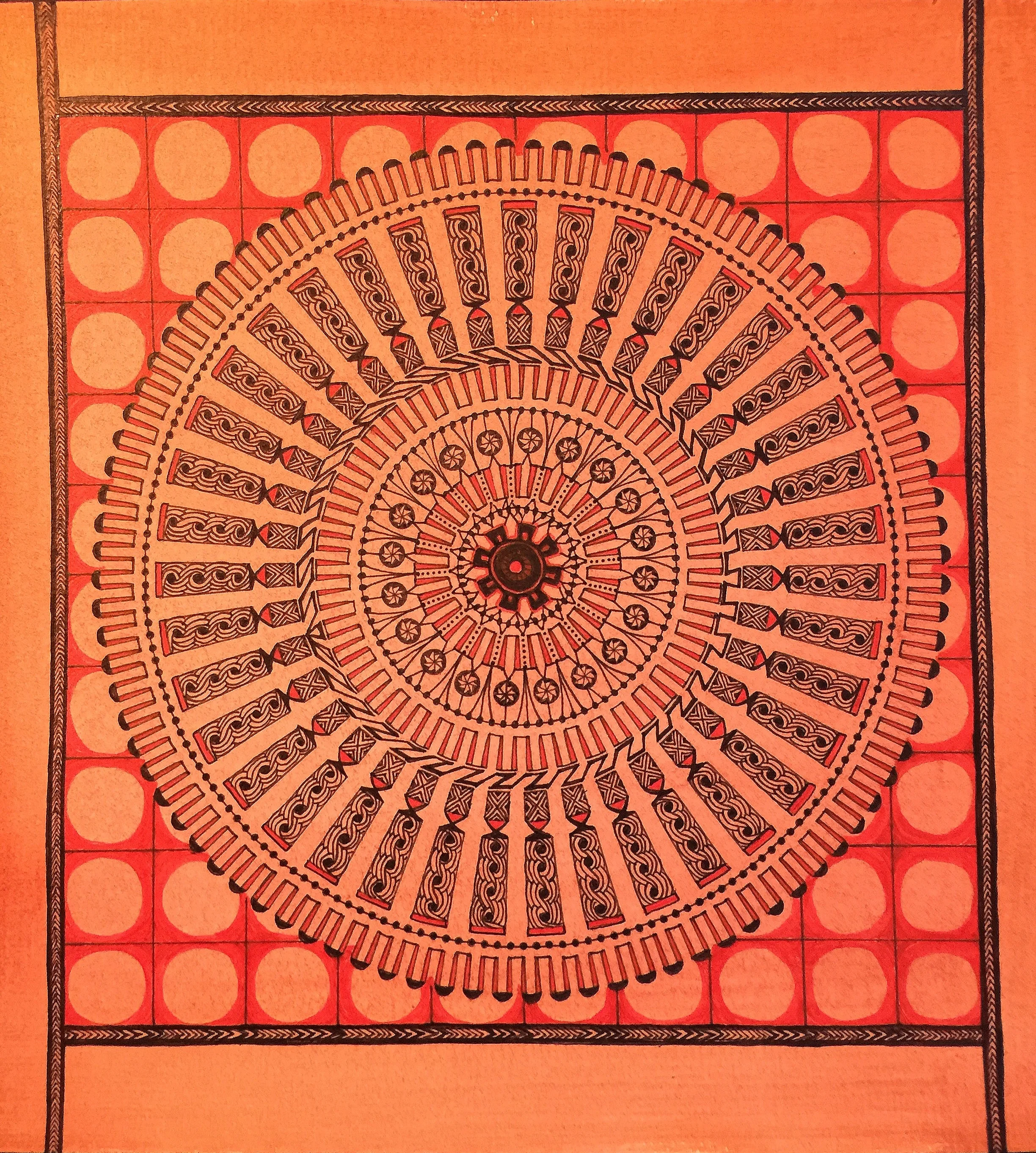 Orange Mandala