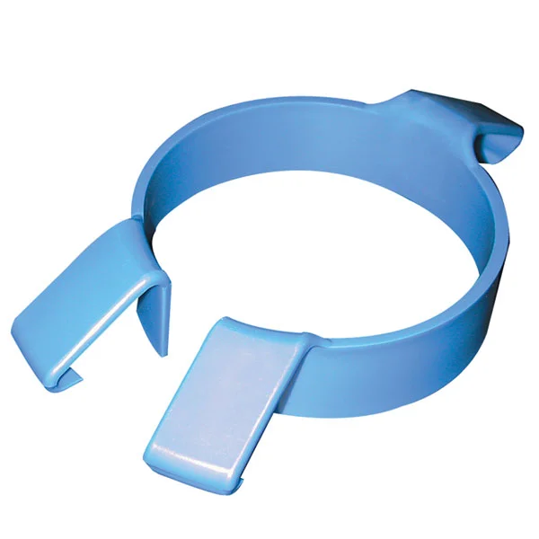 Arrête-nourriture en plastique bleu