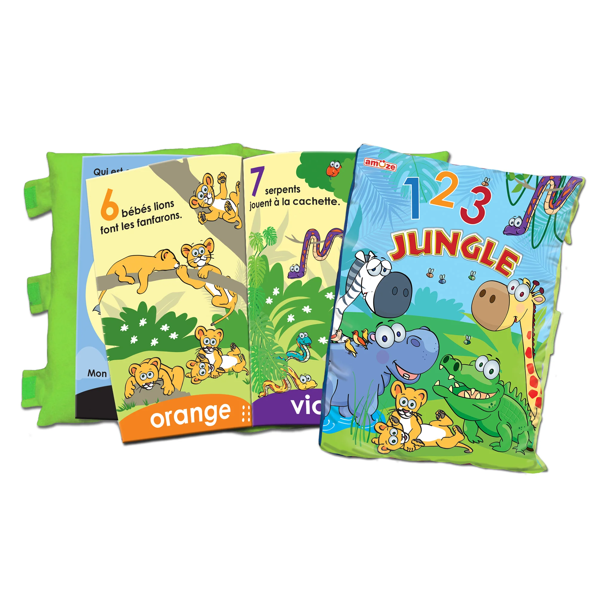 Livre en tissu-123 Jungle
