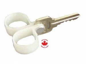 Tourneur/porteur de clés avec prise pour deux doigts 