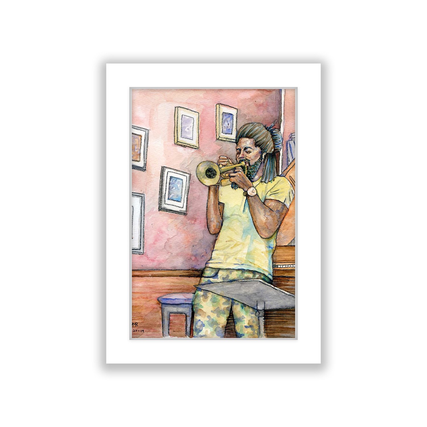 “ Tranquil trumpet ” Mini Print