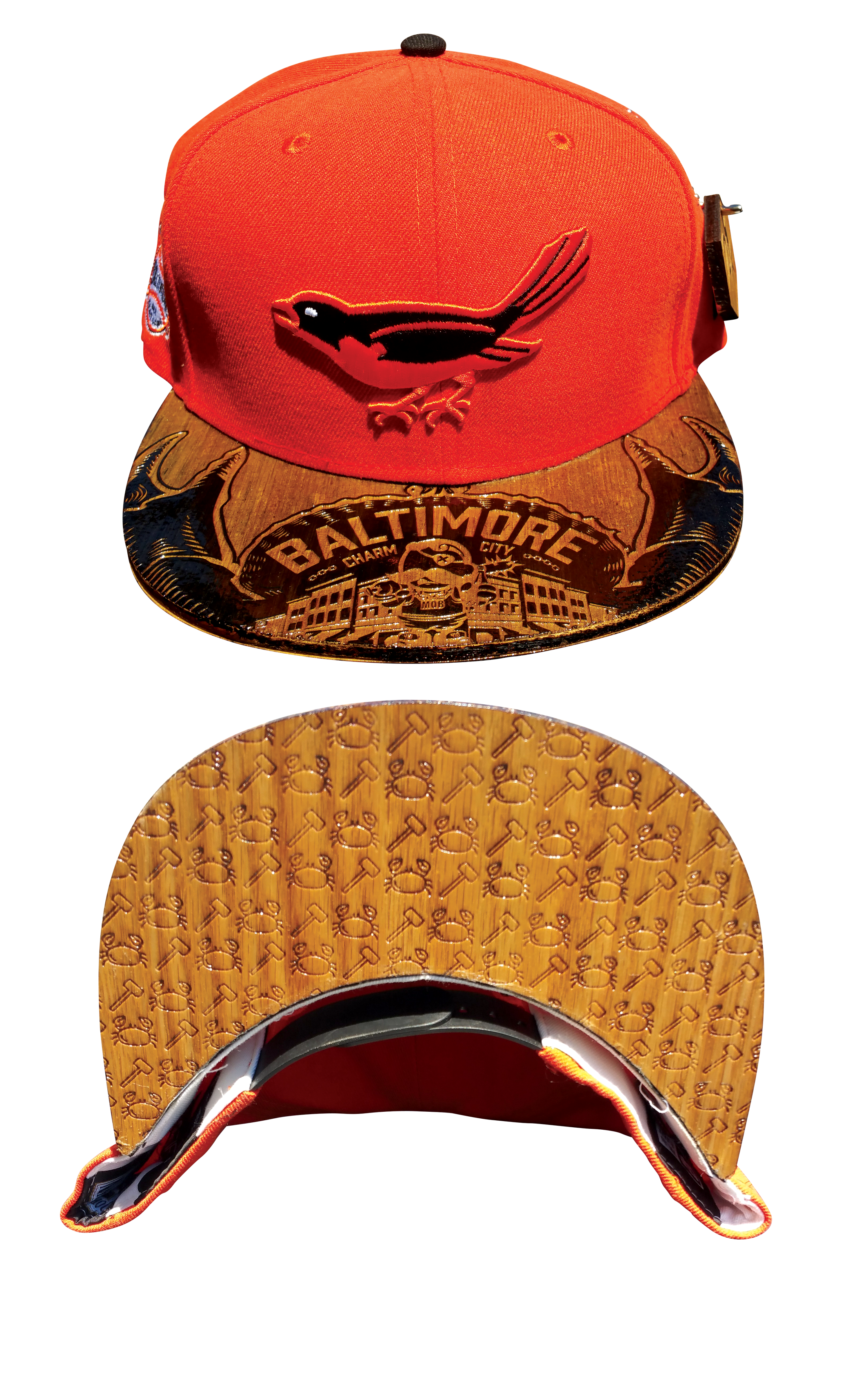 24K Wood Etched Brims Hats San Diego, CA