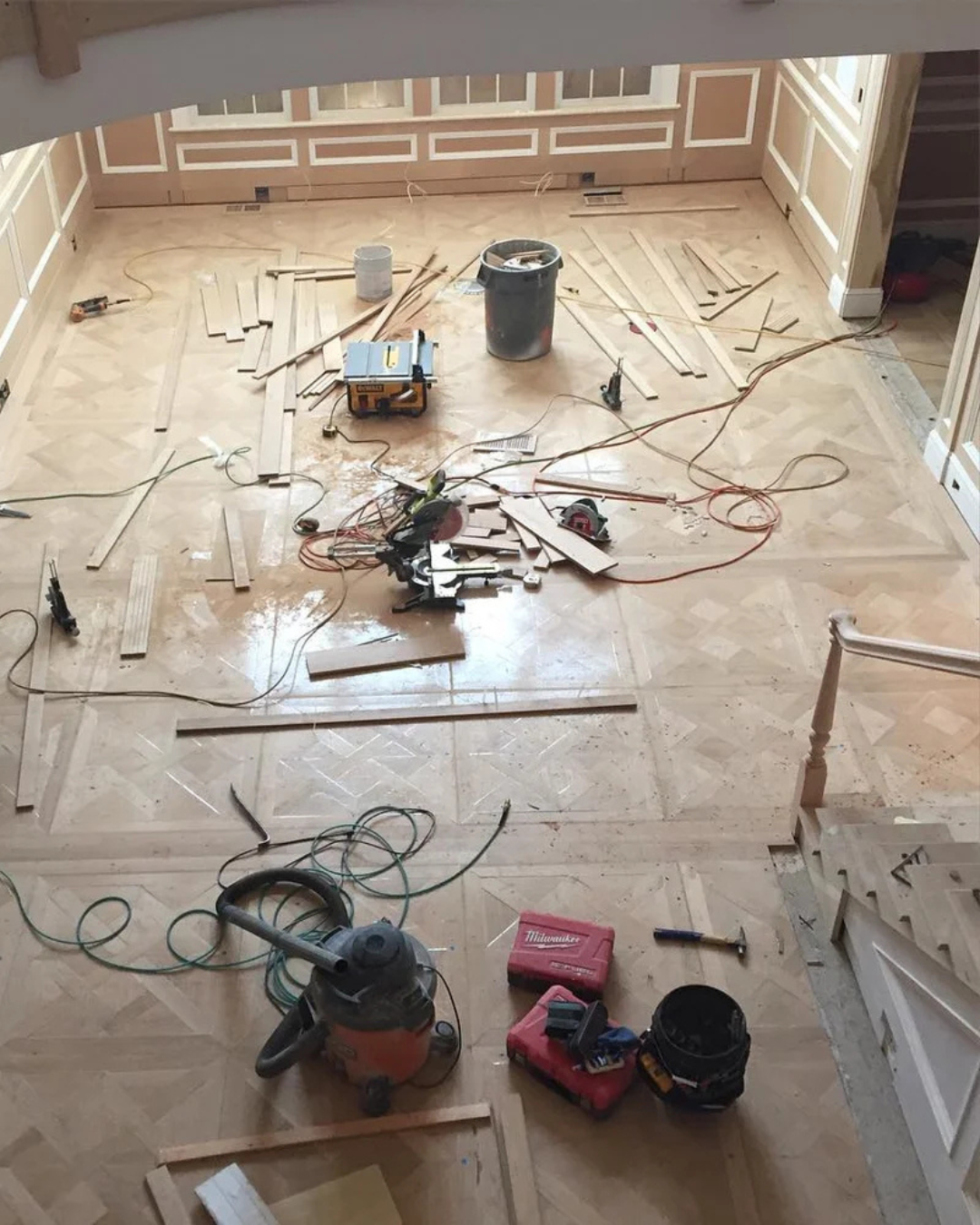 Floor patching repair, Westport CT