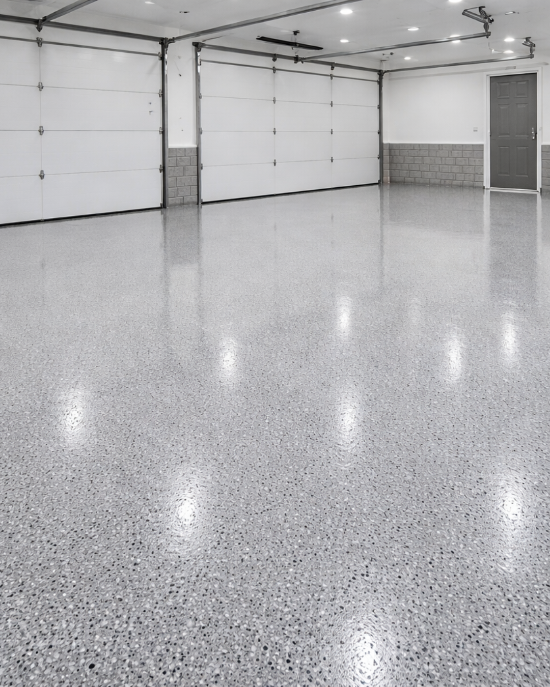 Epoxy Floor coating garage in Weston CT
