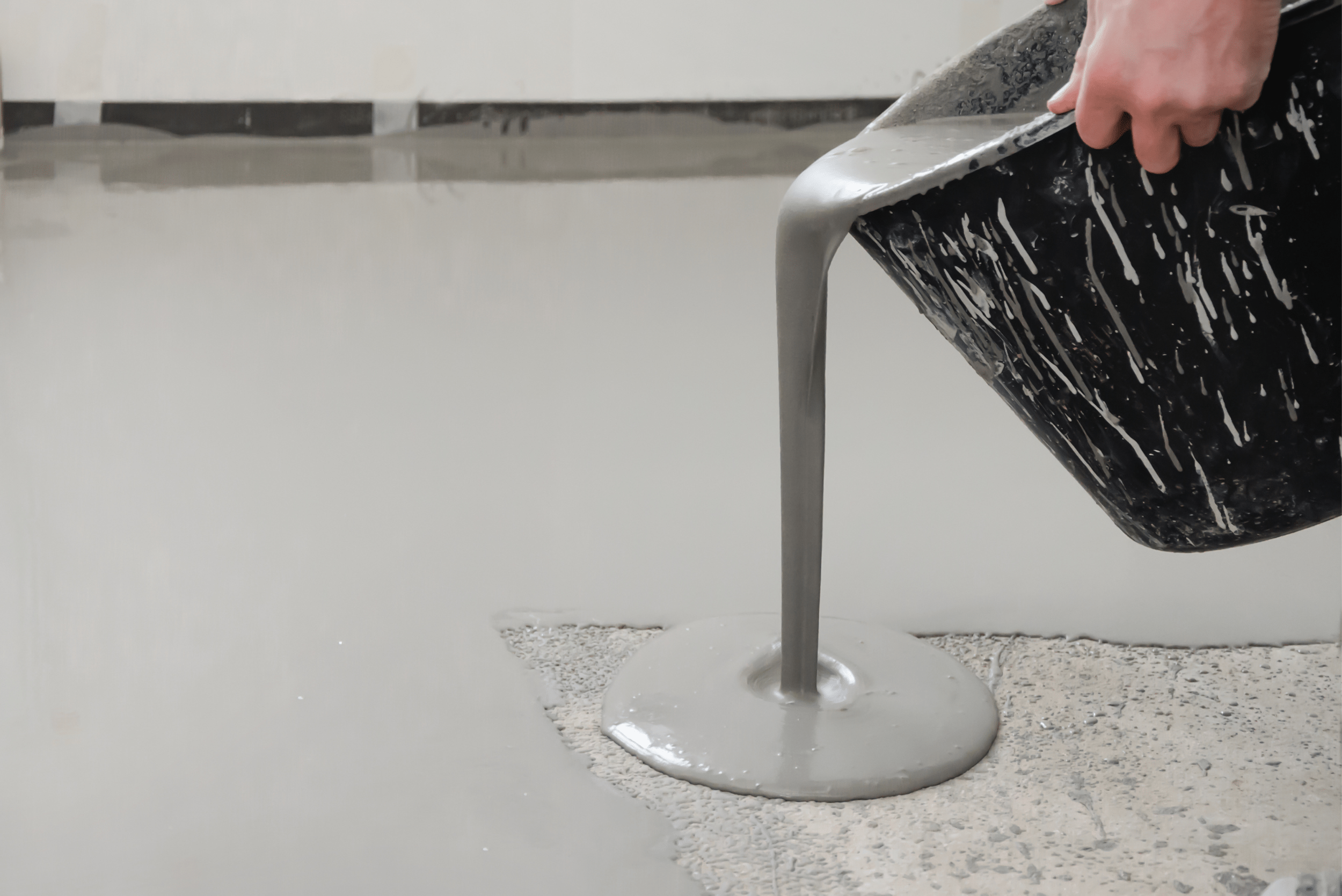 Self leveler concrete
