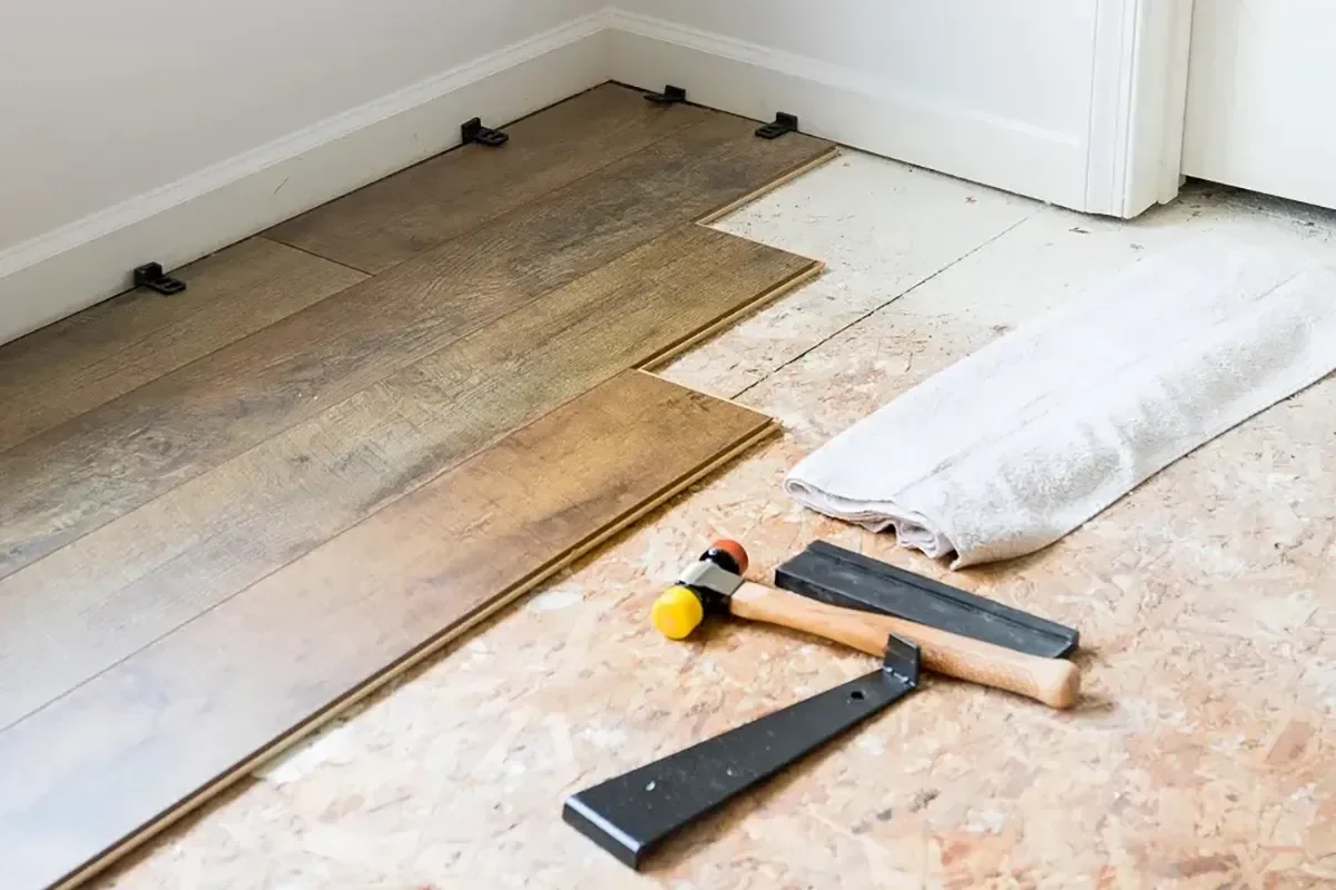 Vinyl flooring installation in Westport CT