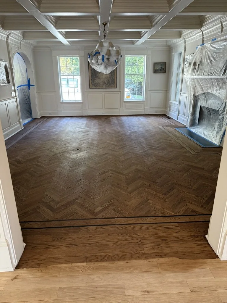 herringbone installation and finish in norwalk ct