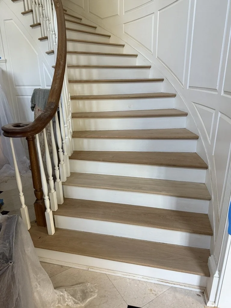 Hardwood stair tread replacement in norwalk ct