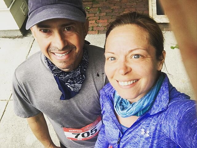 Not the prettiest or the fastest but fun to be out &ldquo;racing&rdquo; again. #harpoon5miler #quarantinerunning