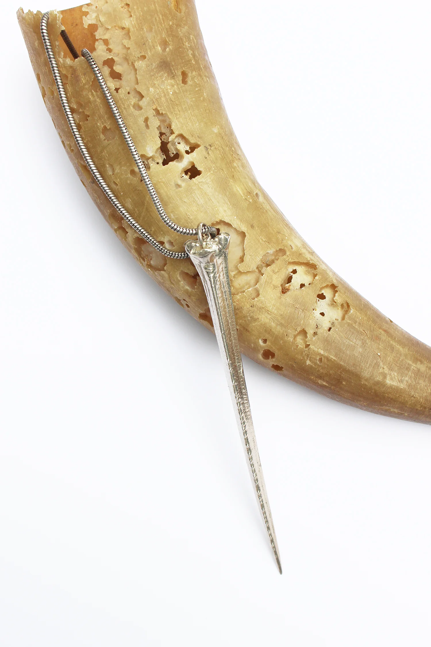 Solid Sterling Silver Horseshoe Crab Tail