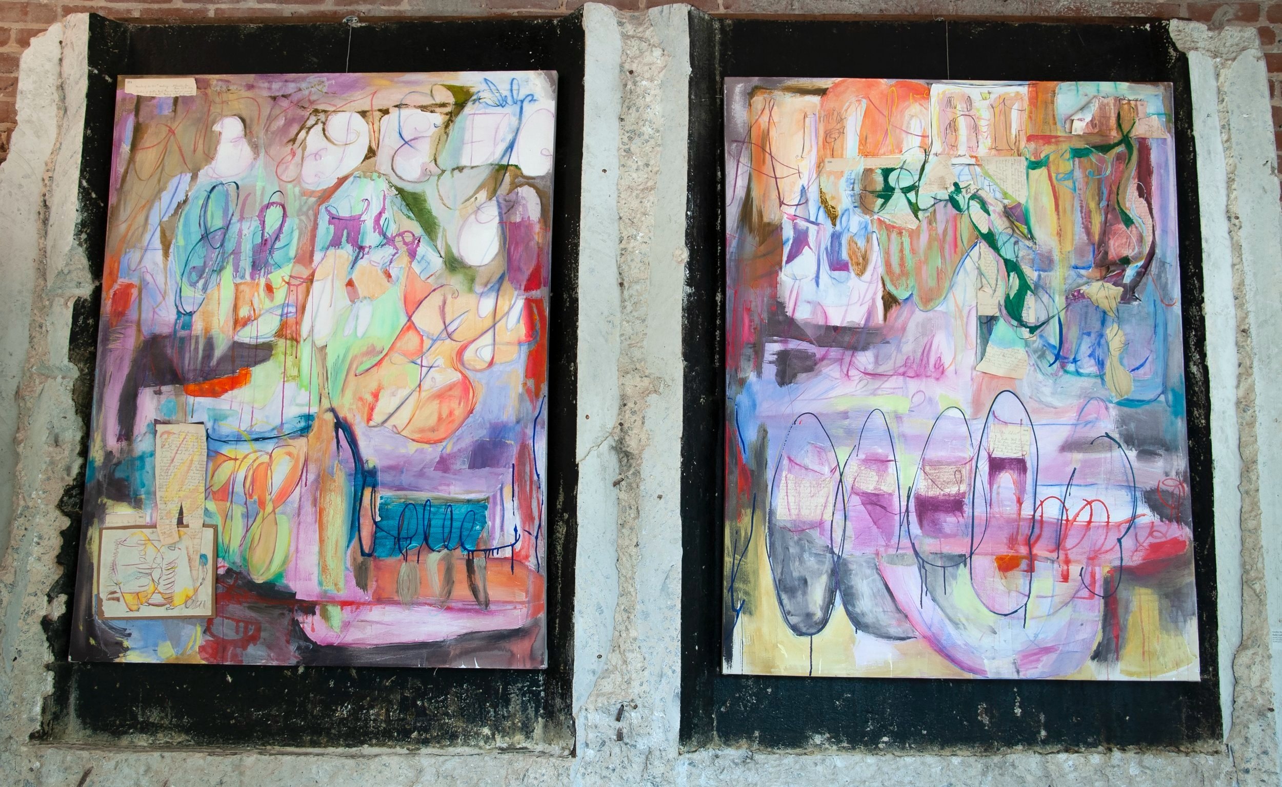 Letter Relics, 2023  Diptych  