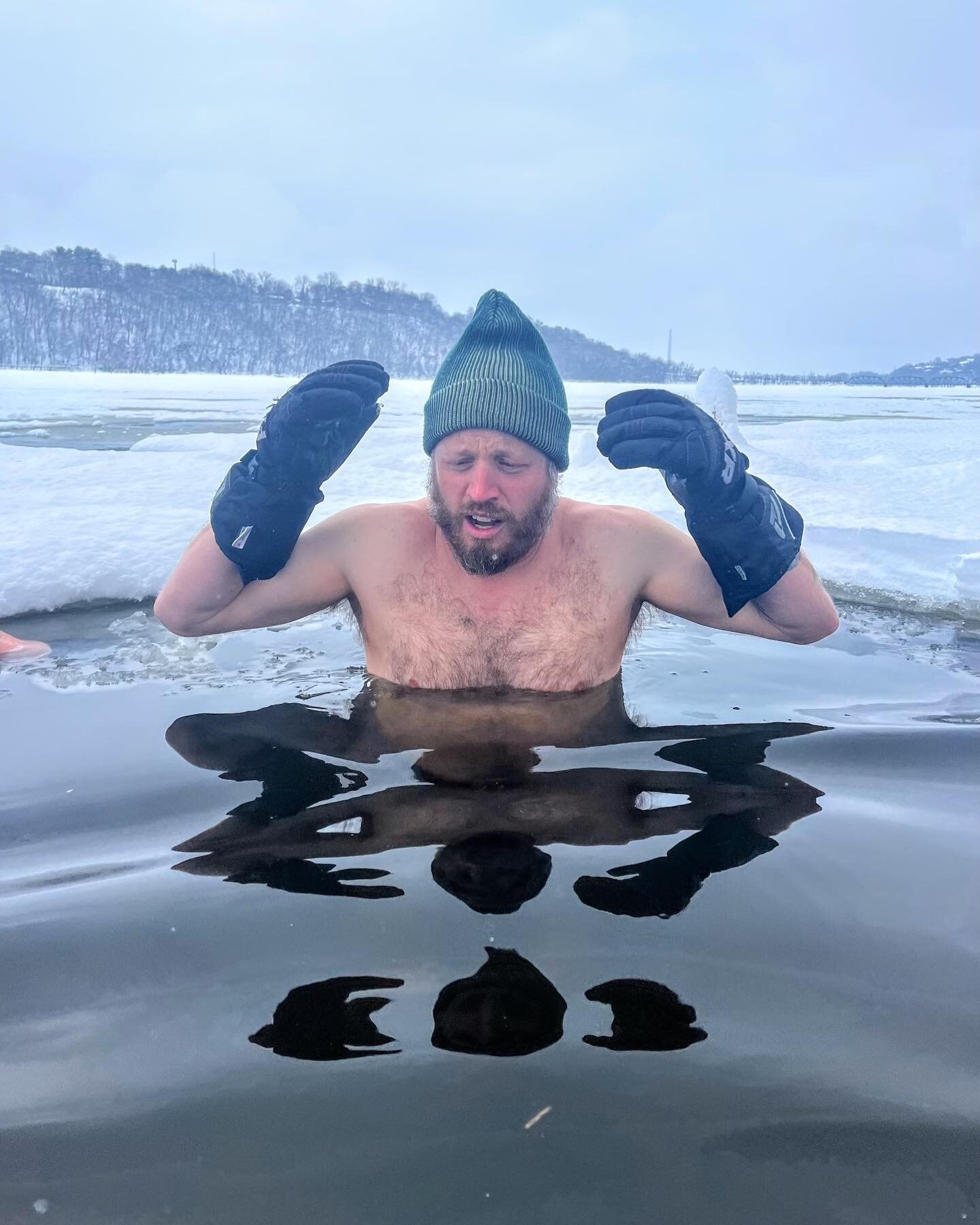 I was invited to dip my toes in the St. Croix. Although it was four months earlier than I would typically consider the idea, and despite the facial expression captured above, I&rsquo;m glad I did it. 

#coldplunge #saintcroixvalley #stcroixriver #col