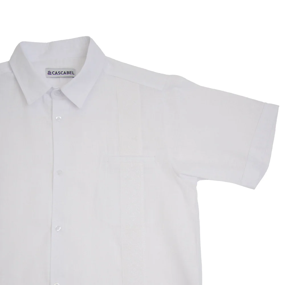 White Guayabera Shirt — Mister Tuxedo