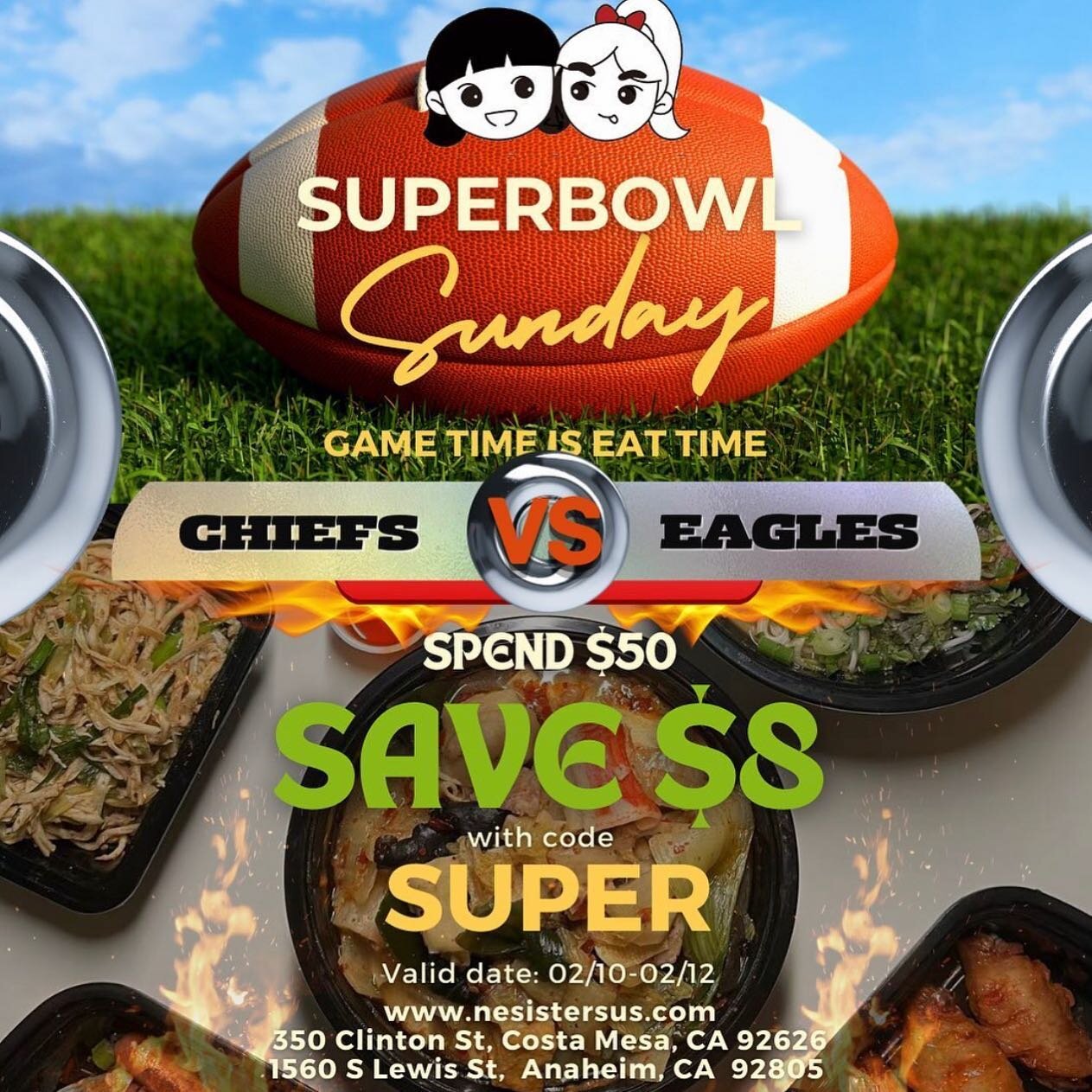 Who&rsquo;s gearing up for the big game tomorrow? 🏈 

Let&rsquo;s be real, we are all here for the food. &amp; Northeast Sisters has you covered! Save $$ on game day weekend with their limited time promo code!!

#northeastsisters #superbowlweekend #
