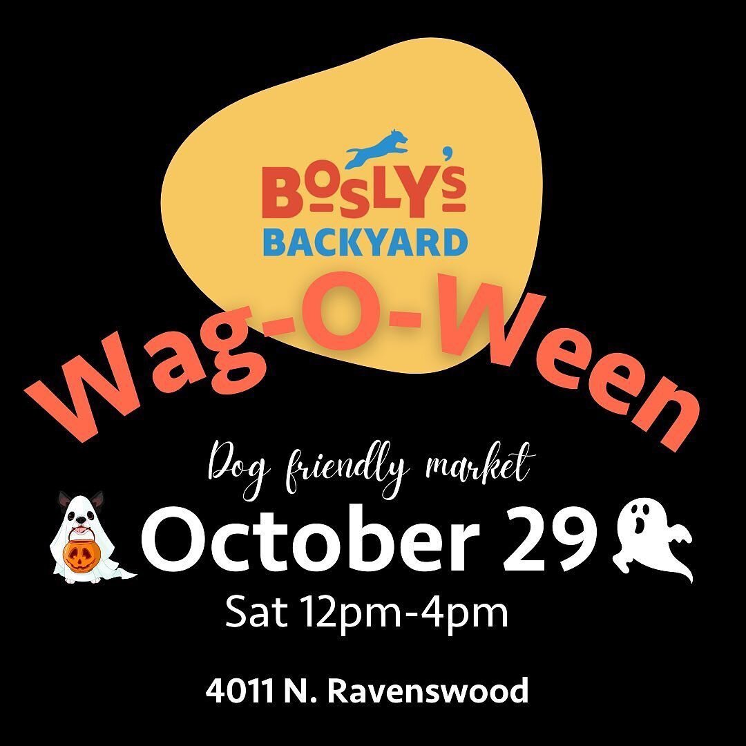 So thrilled to be participating in the Wag-O-Ween dog friendly market at @boslysbackyard this Saturday! Did you get your tickets yet? Snag via the link in my profile.

All ticket proceeds benefit the incredible organization @safehumanechicago, and I&
