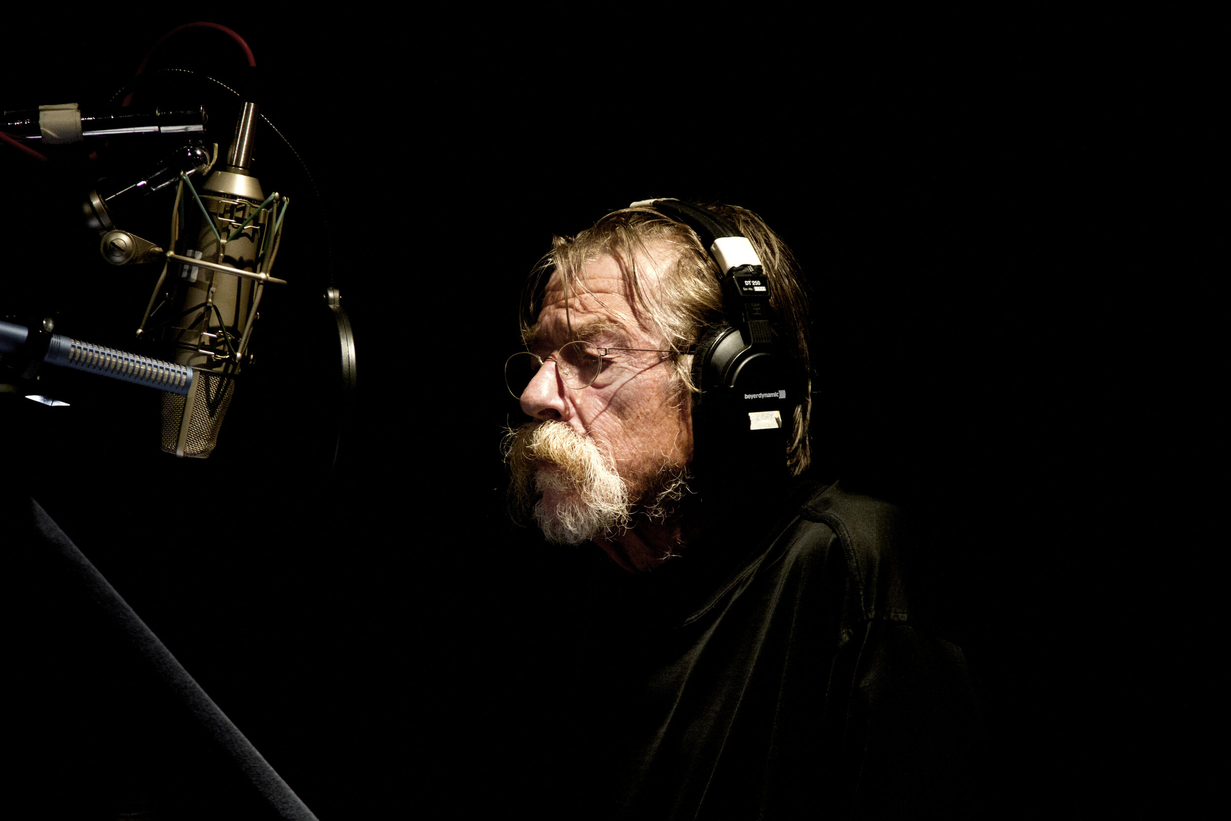 John Hurt recording at WB London