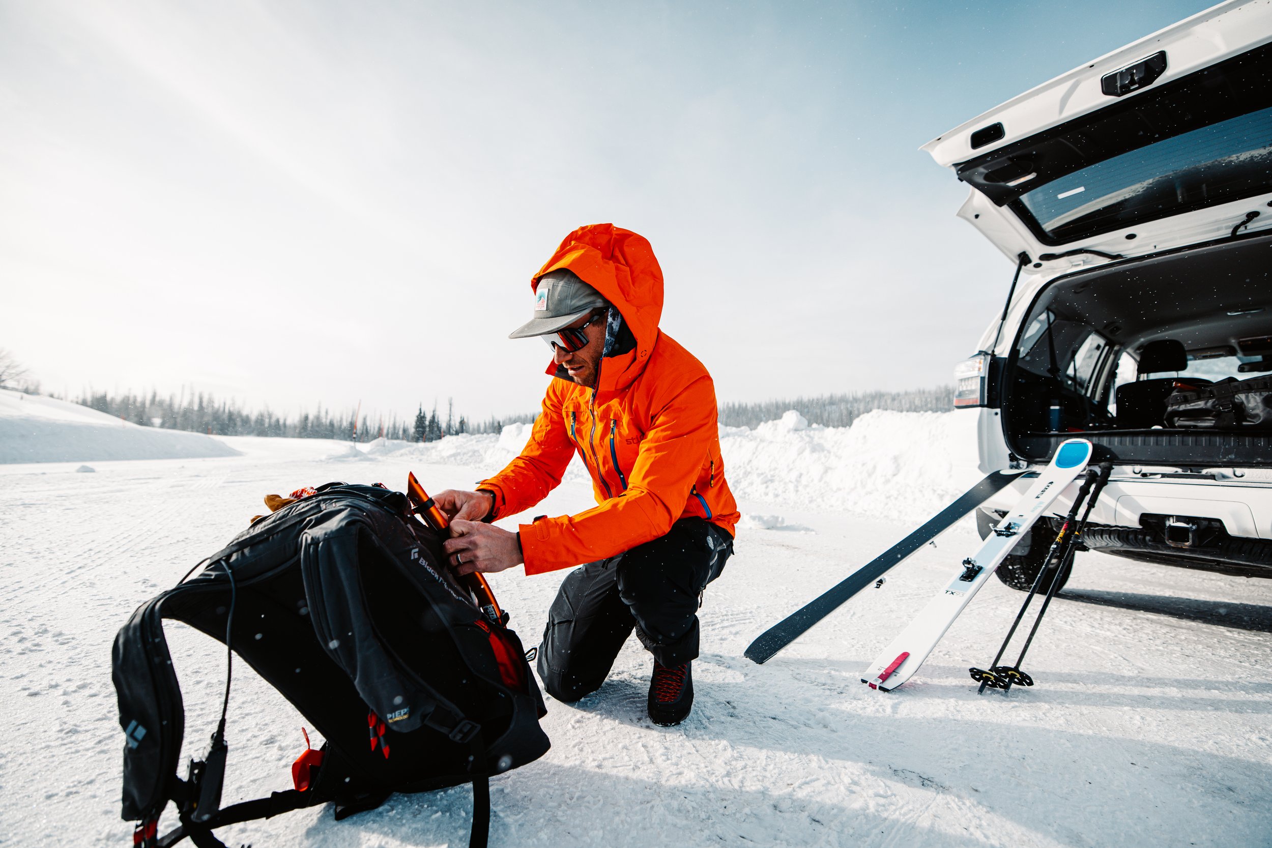 Backcountry ski photography in Jackson, WY