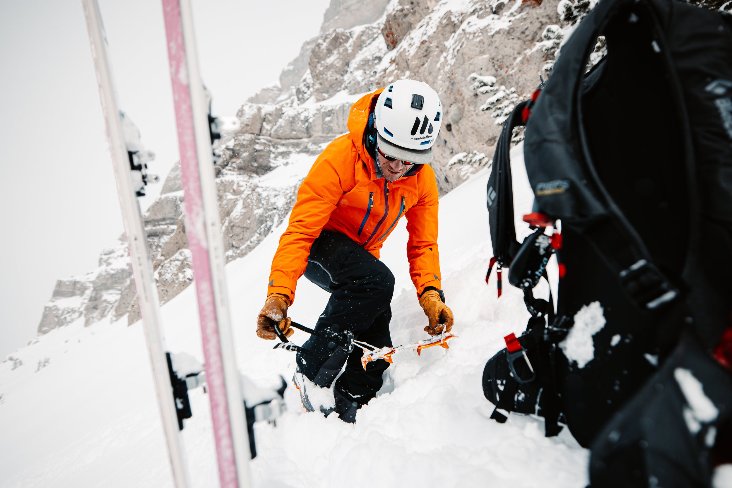 Ski mountaineering photography in Jackson, WY