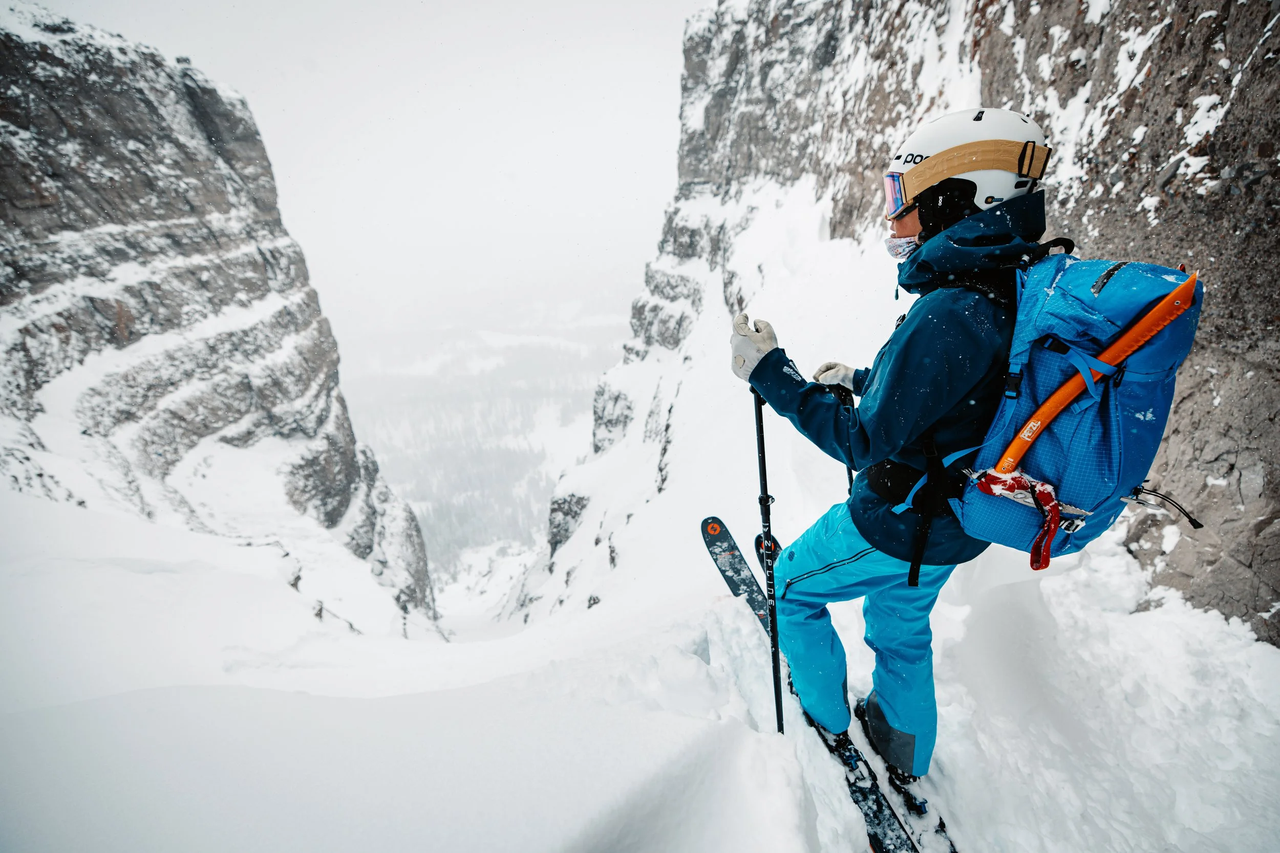 Ski mountaineering photography for Stio in Jackson, WY