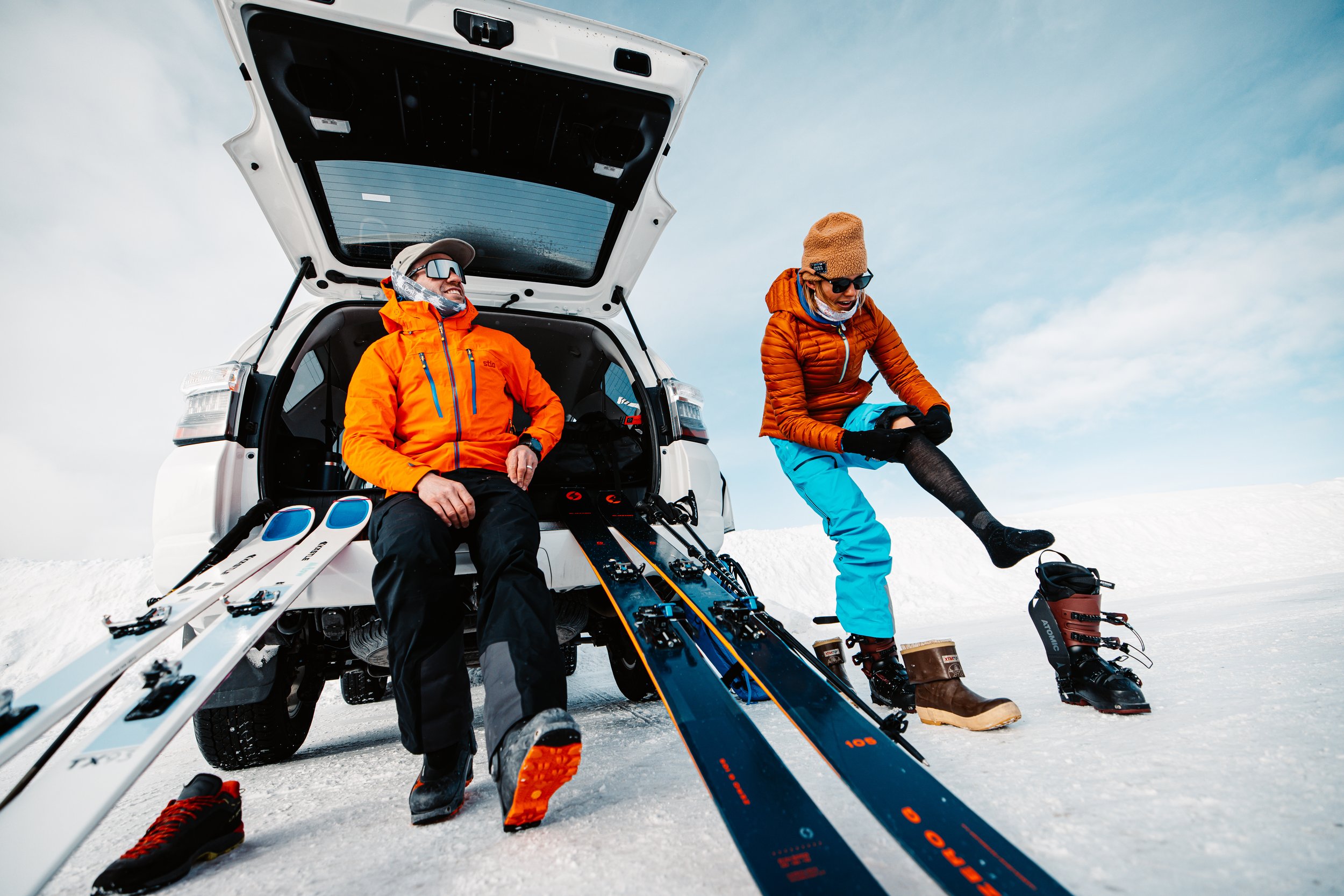 Backcountry Ski photography in Jackson, WY