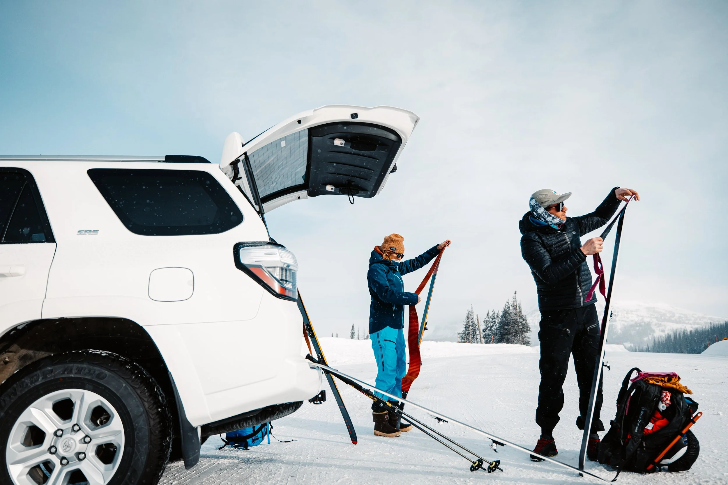 Ski touring photography in Jackson, WY