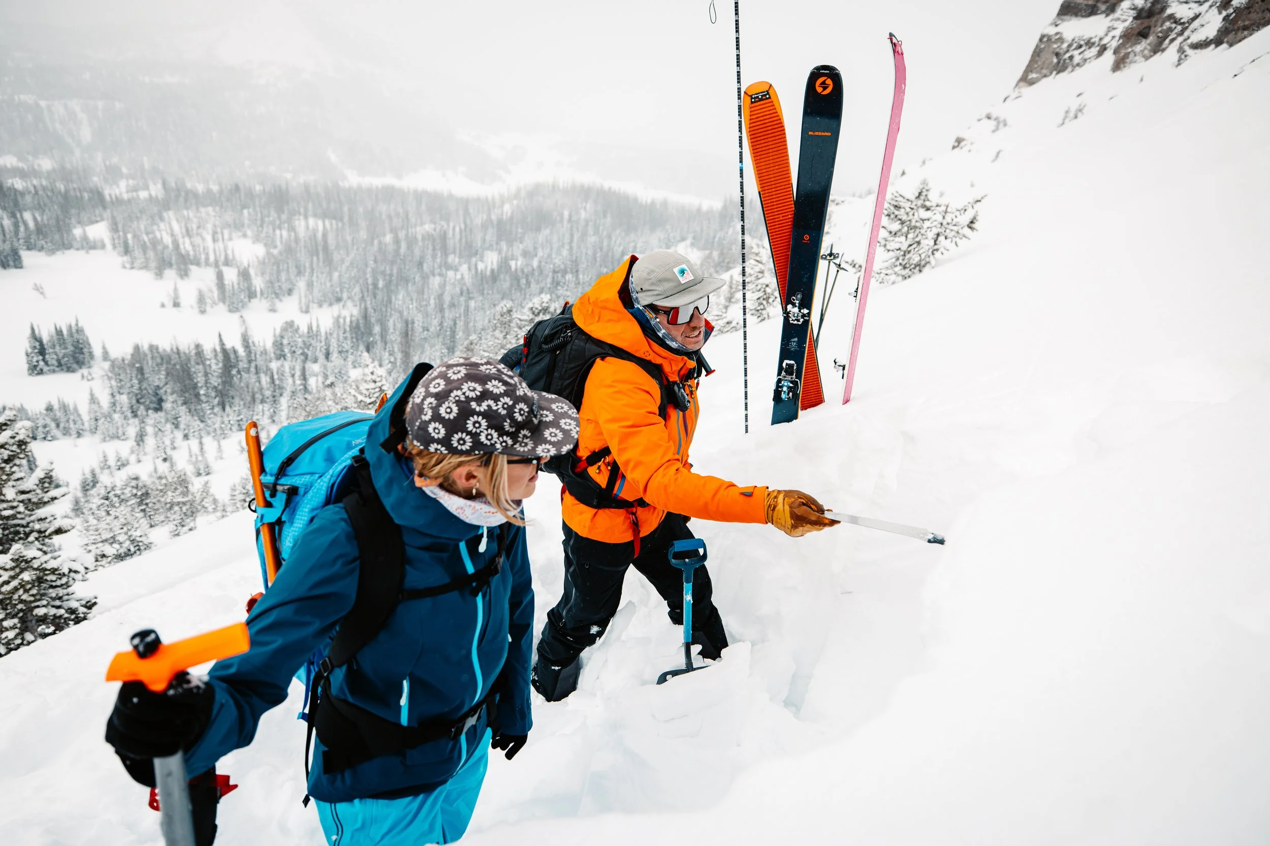 Backcountry ski photography for Stio in Jackson, WY