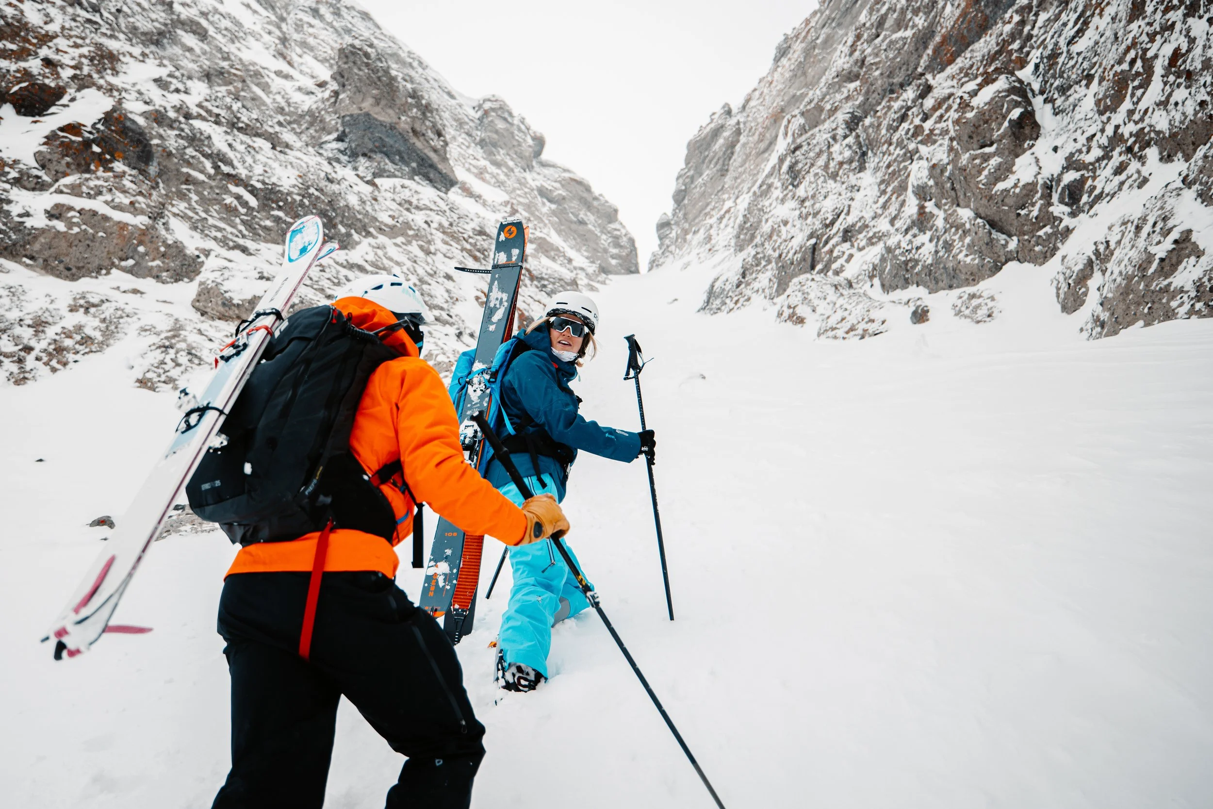 Ski mountaineering photography in Jackson, WY