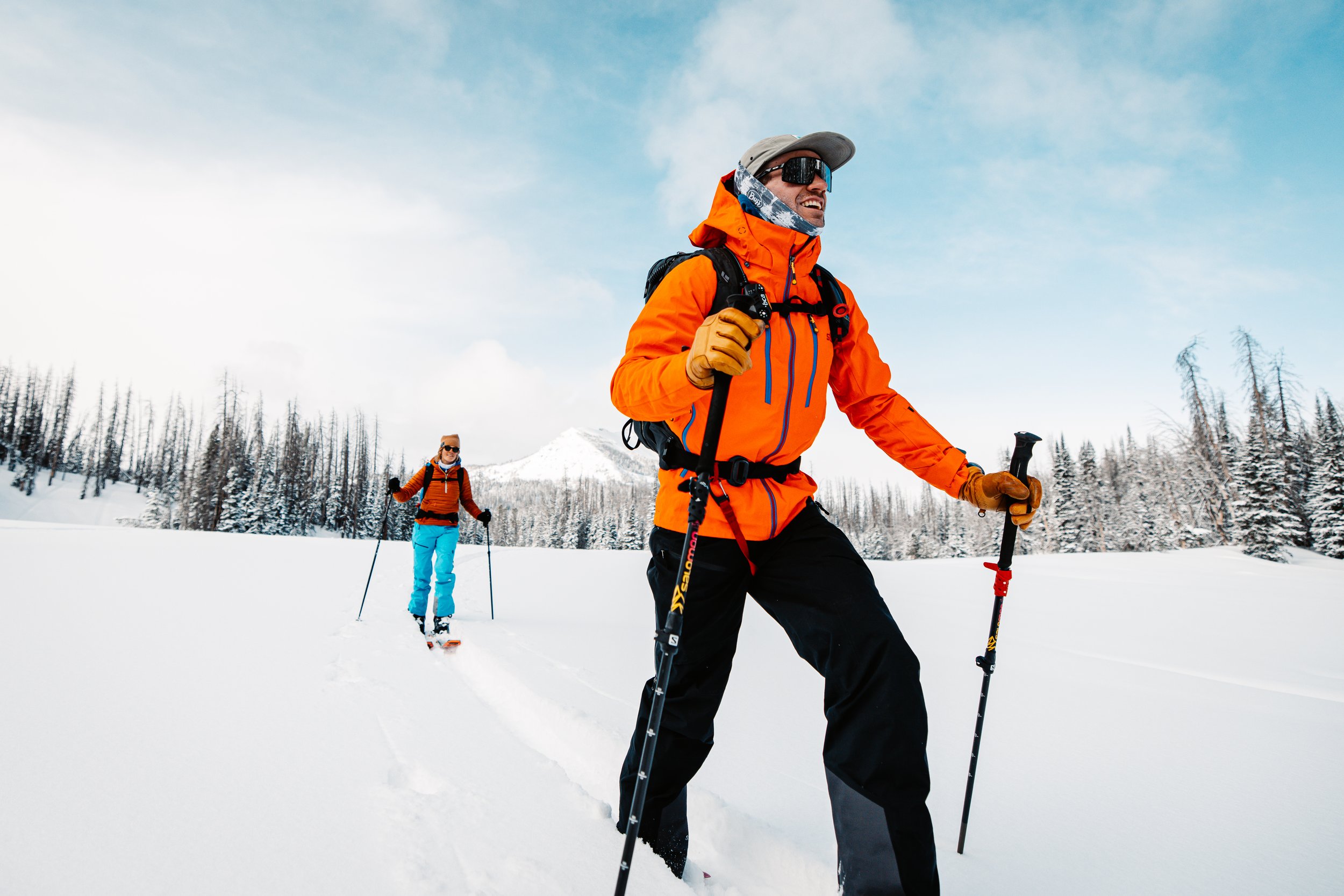 Ski touring photography