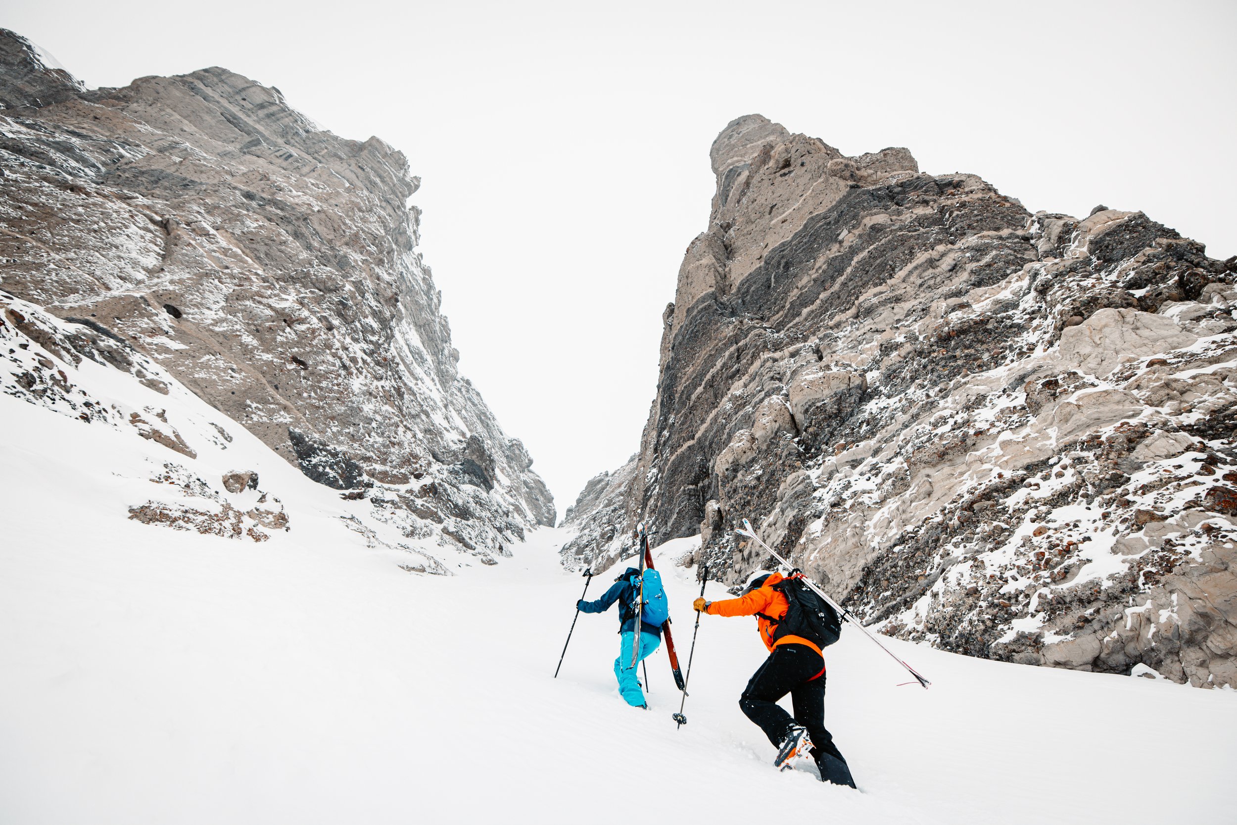 Ski mountaineering photography in Jackson, WY