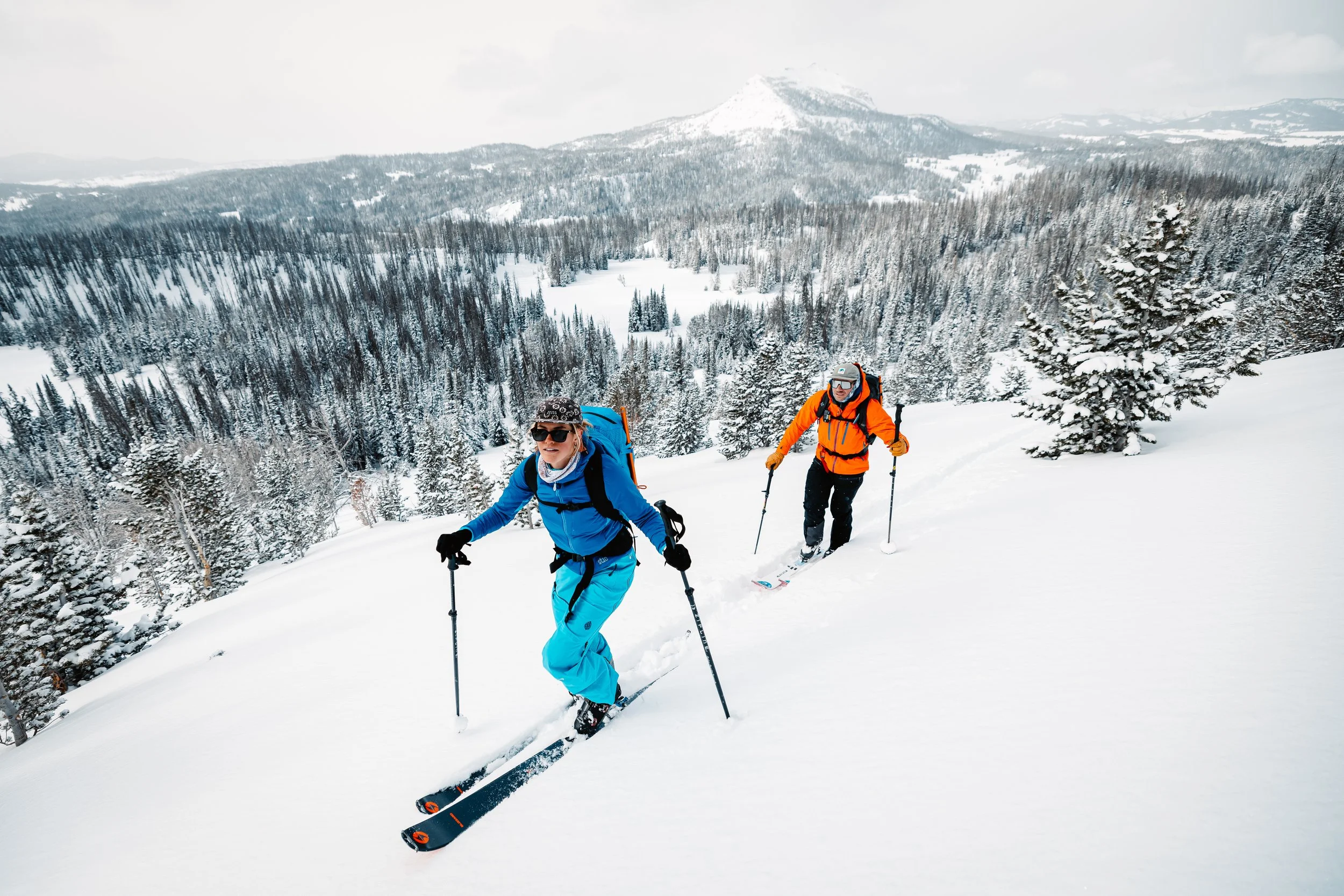 Backcountry ski photography in Jackson, WY