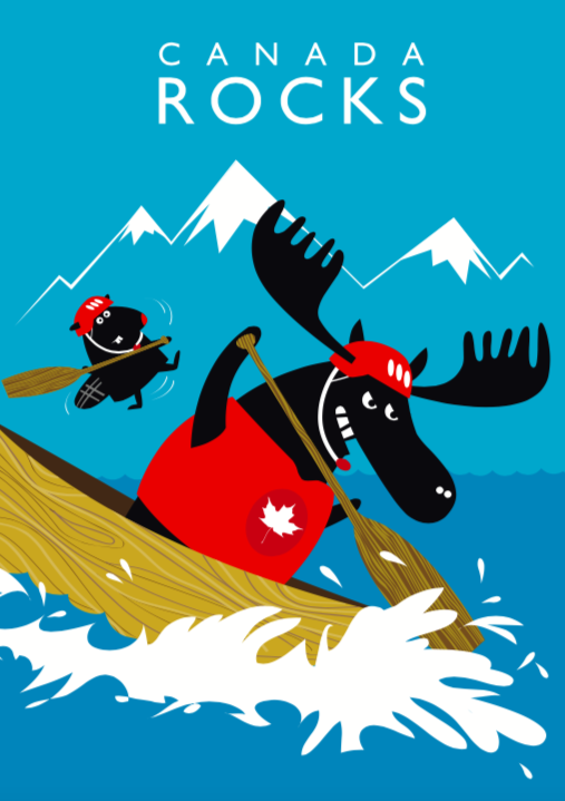 Canada Rocks - Customized postcards