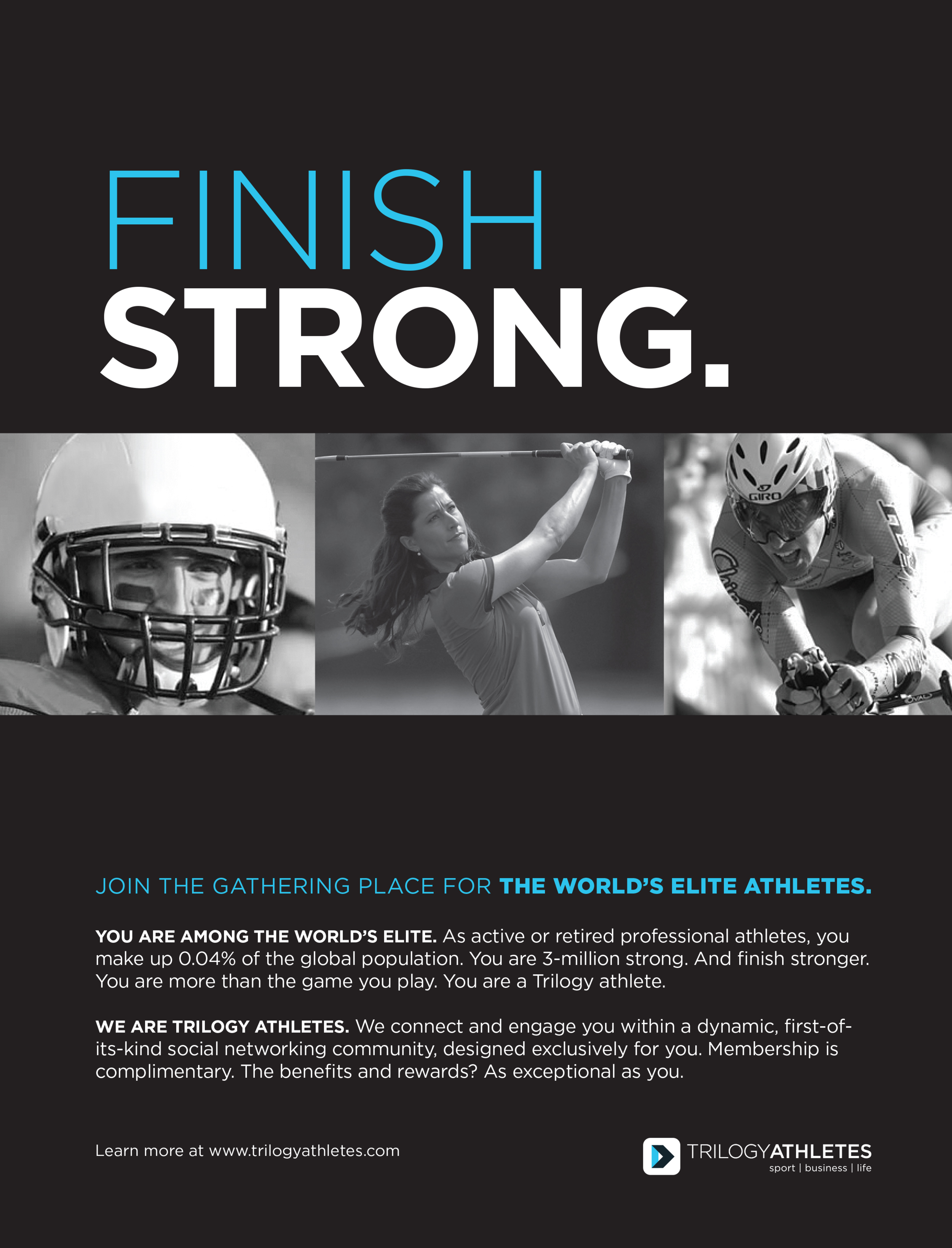Finish strong magazine ad
